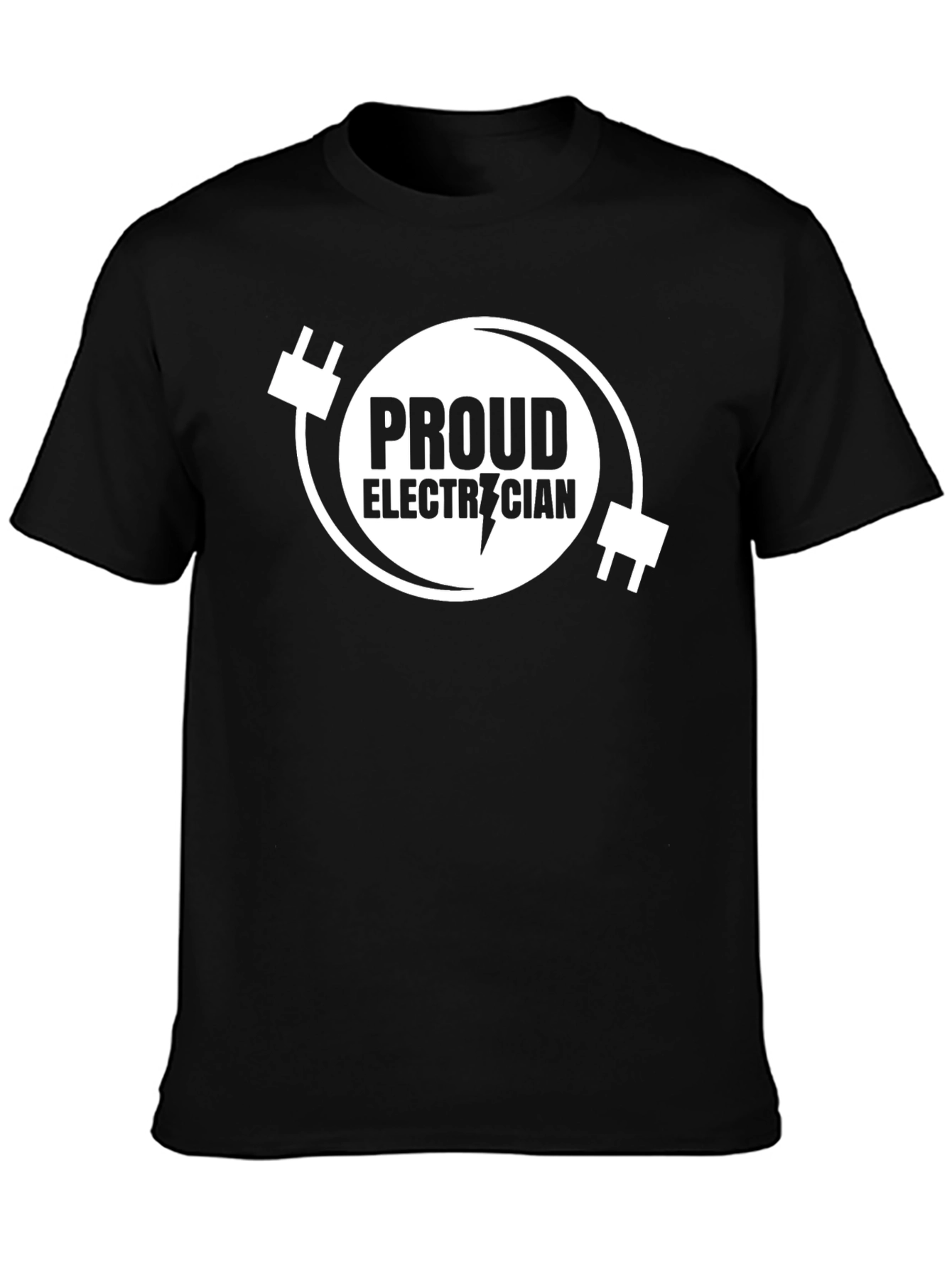 Proud Electrician T-Shirt - Black