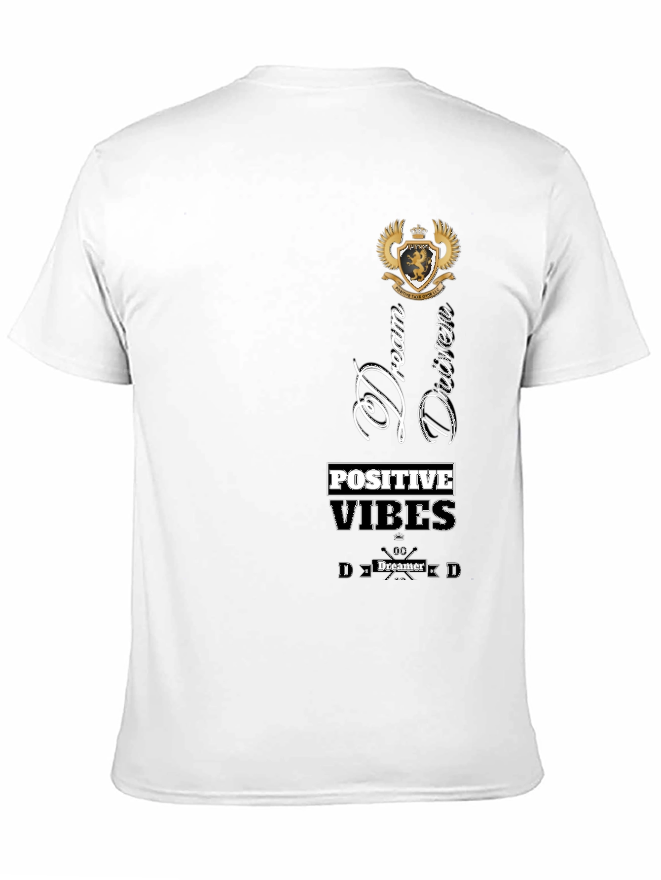 Dream Driven Tee - Positive Vibes Mens Black T-Shirt