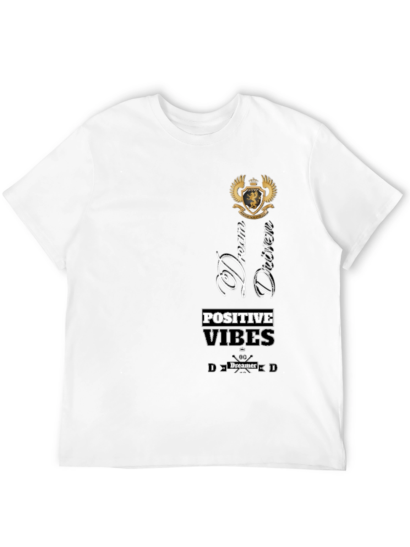 Dream Driven Tee - Positive Vibes Mens Black T-Shirt