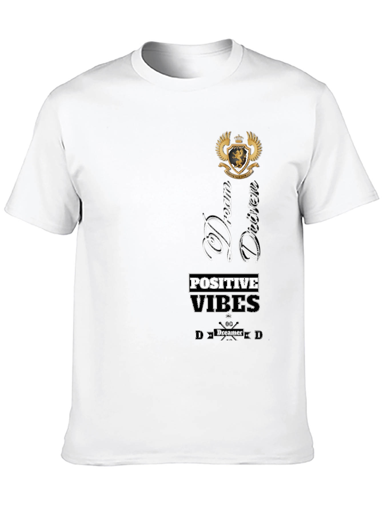 Dream Driven Tee - Positive Vibes Mens Black T-Shirt