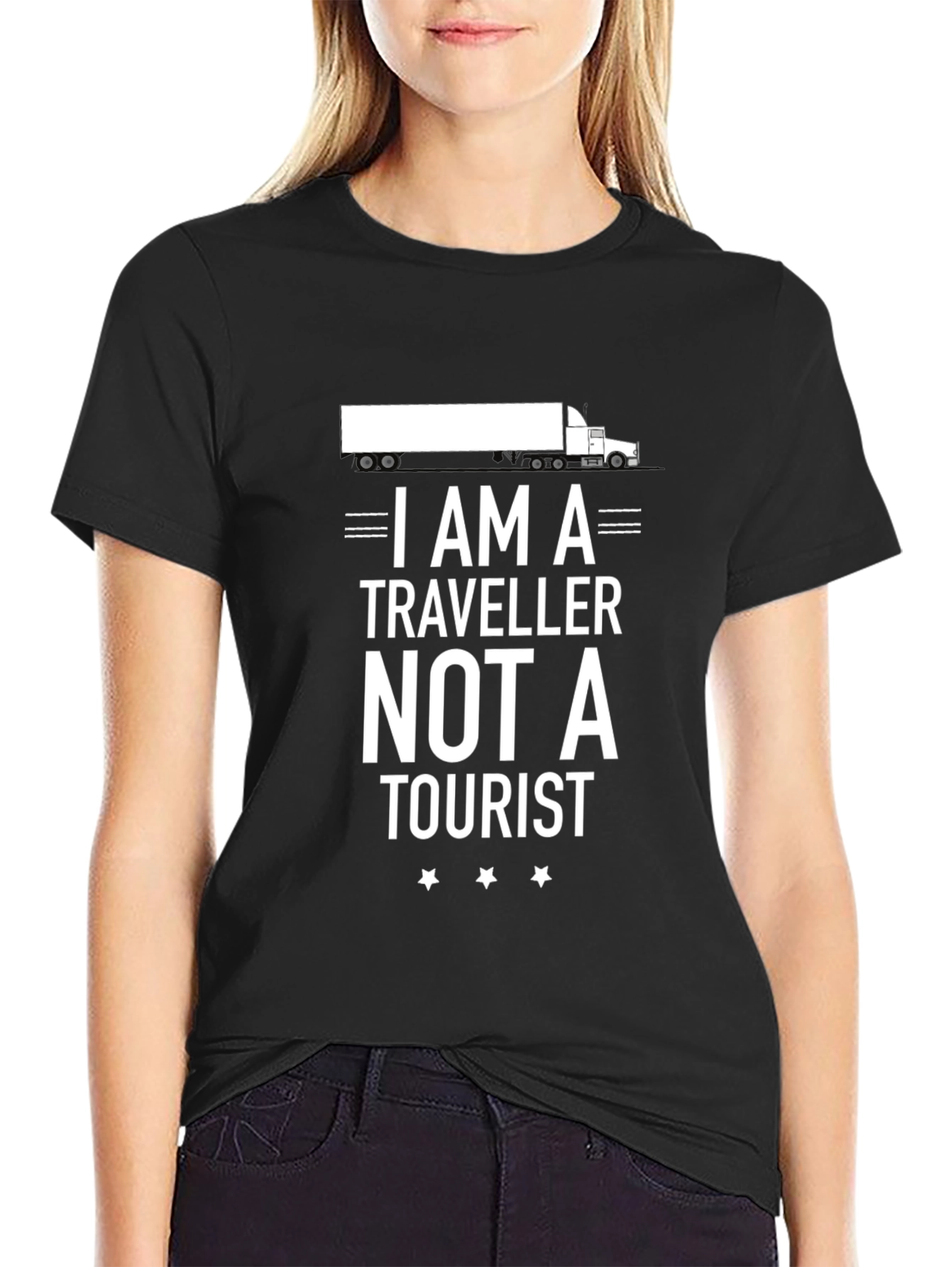 Trucker I am a Traveller Graphic T-Shirt