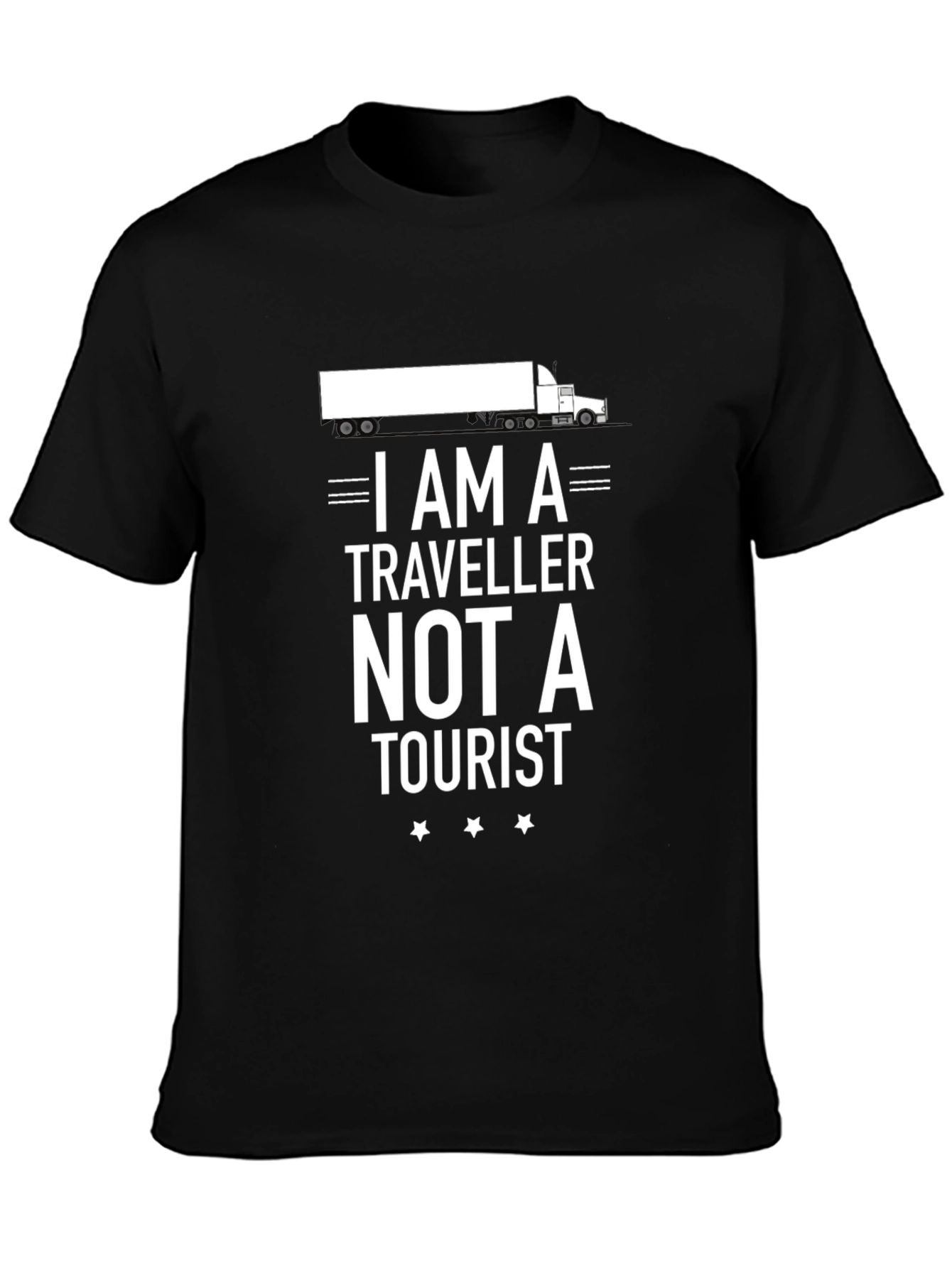 Trucker I am a Traveller Graphic T-Shirt