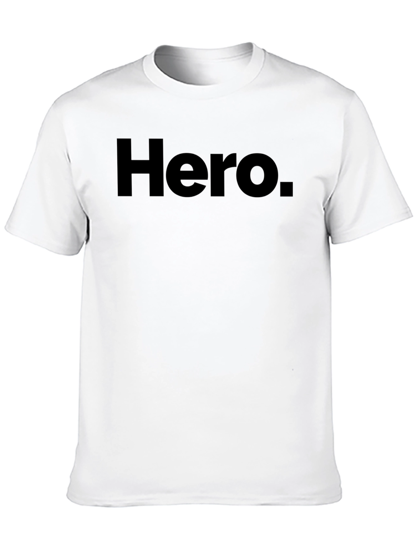 Hero Graphic T-Shirt - Classic Black Crew Neck Tee