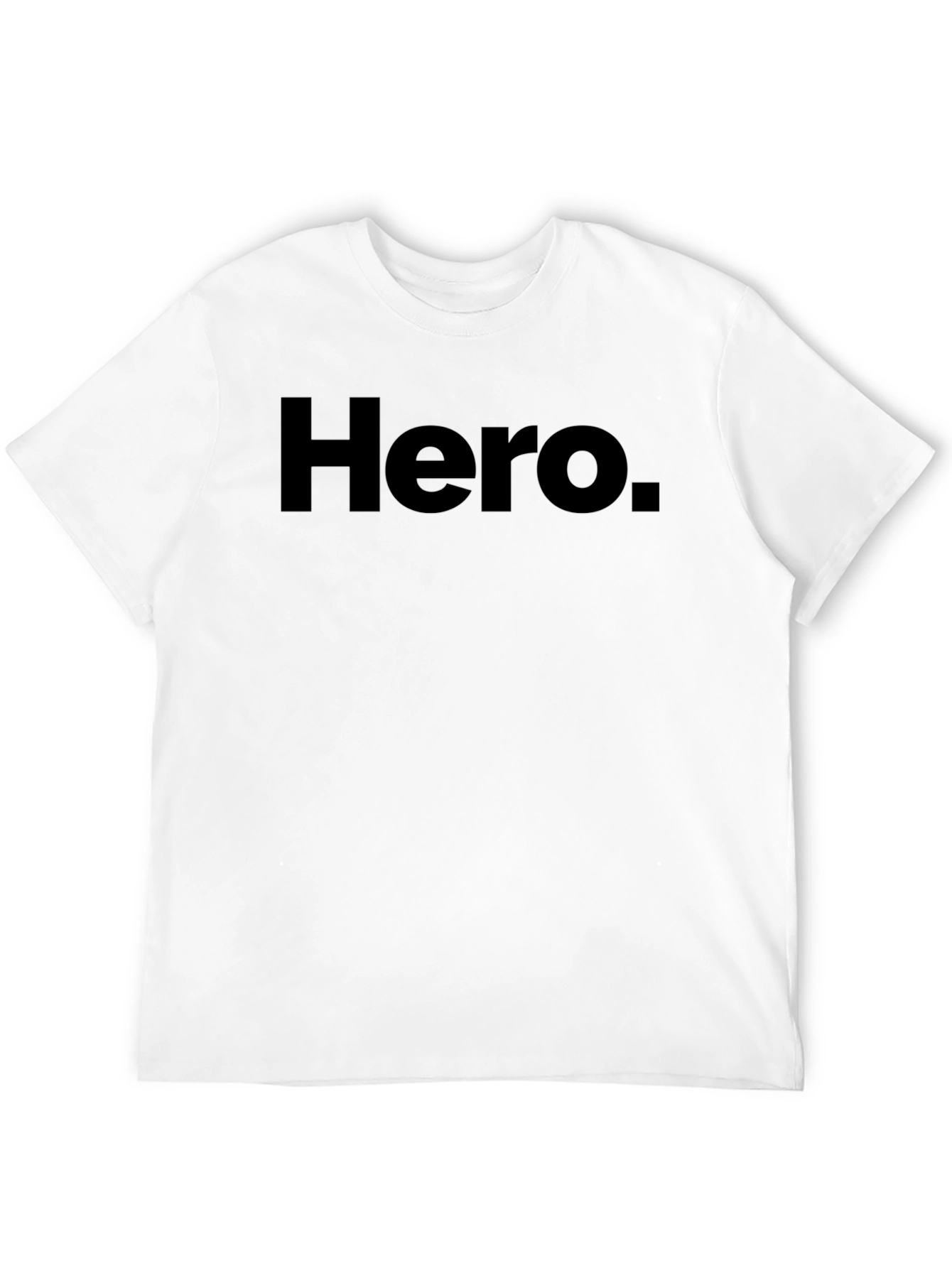 Hero Graphic T-Shirt - Classic Black Crew Neck Tee