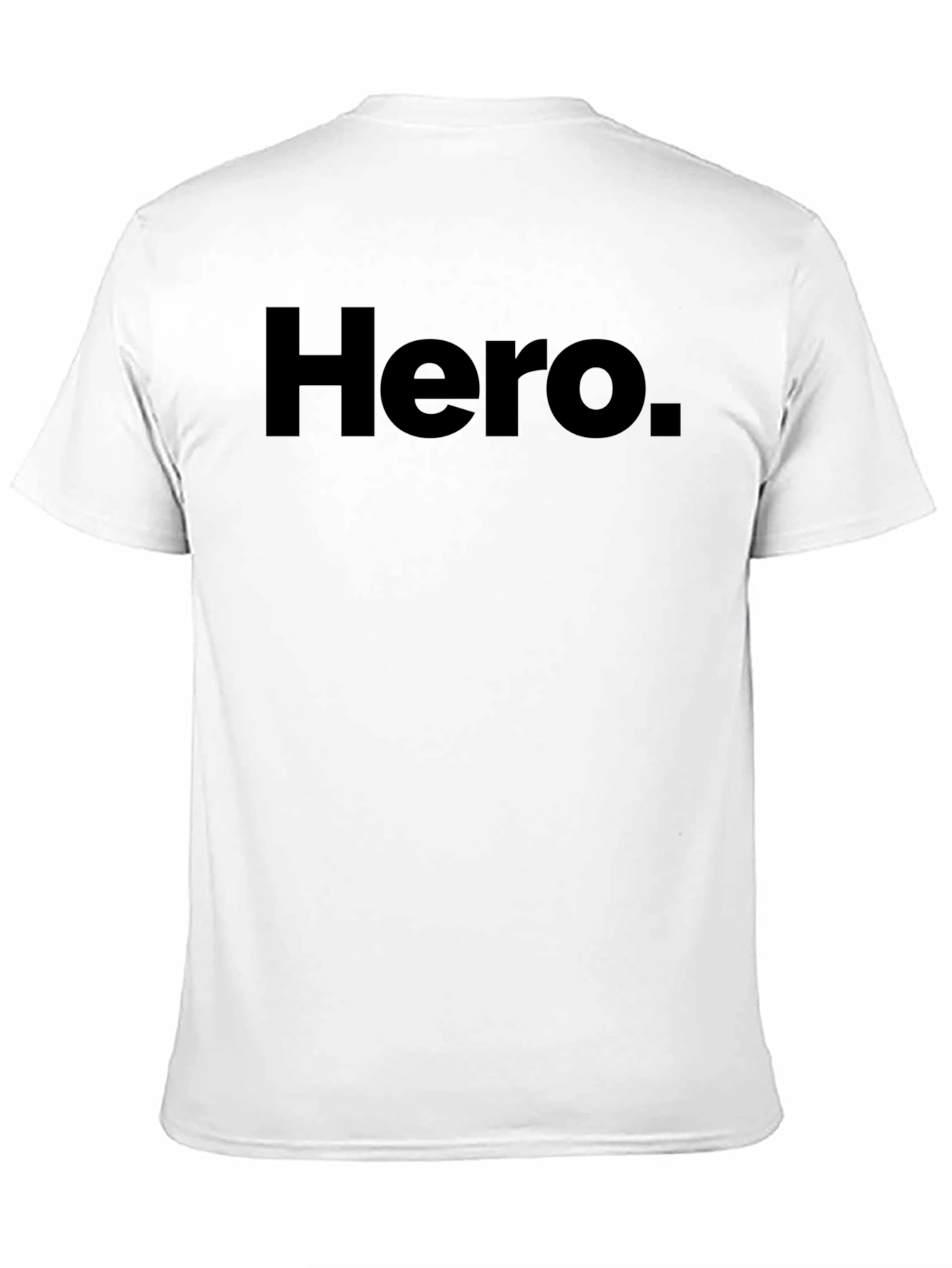 Hero Graphic T-Shirt - Classic Black Crew Neck Tee