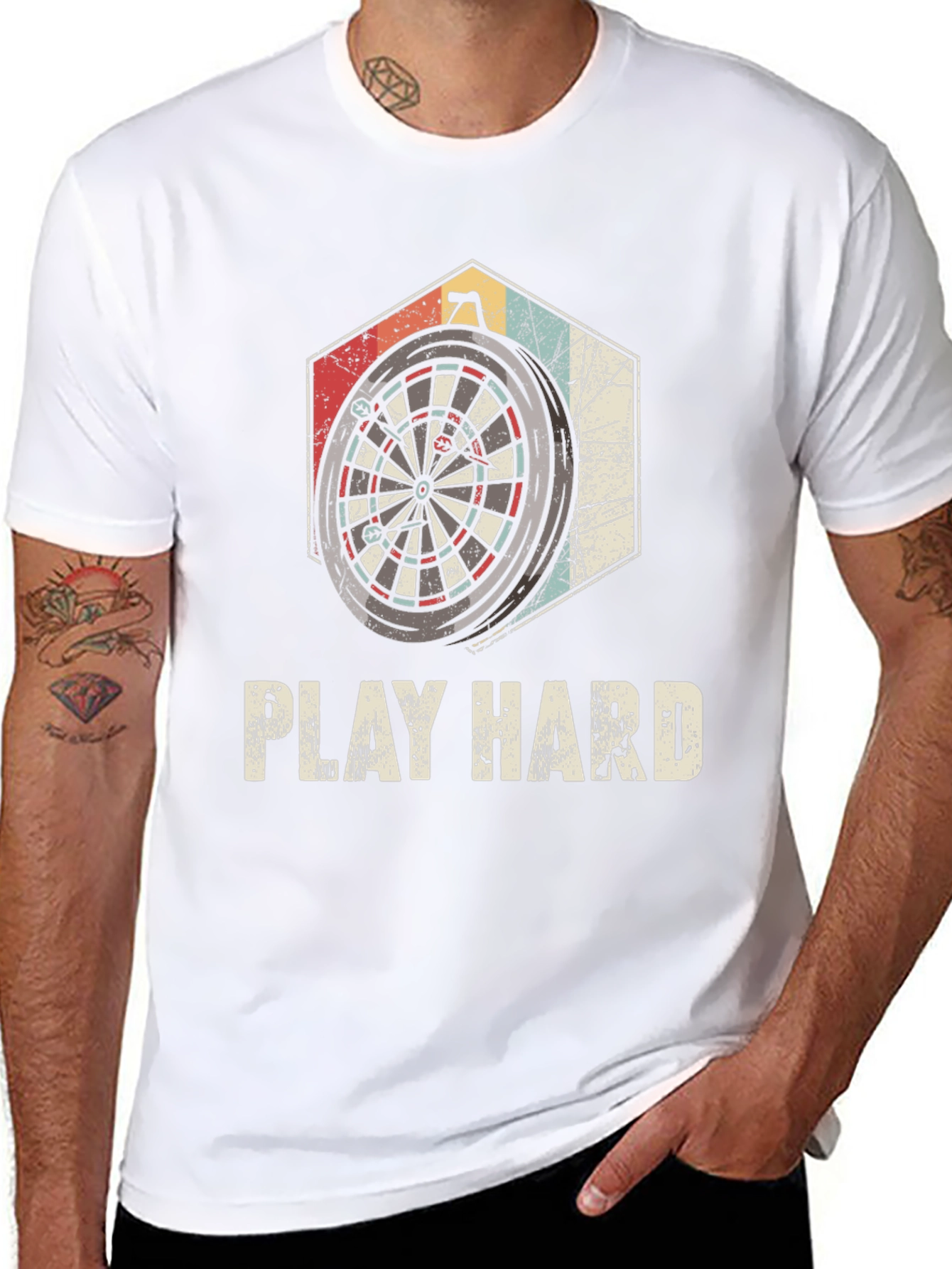 Play Hard Dartboard Graphic Tee