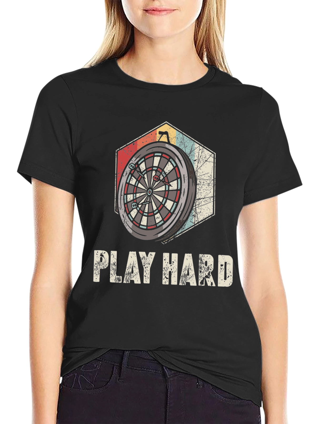 Play Hard Dartboard Graphic Tee