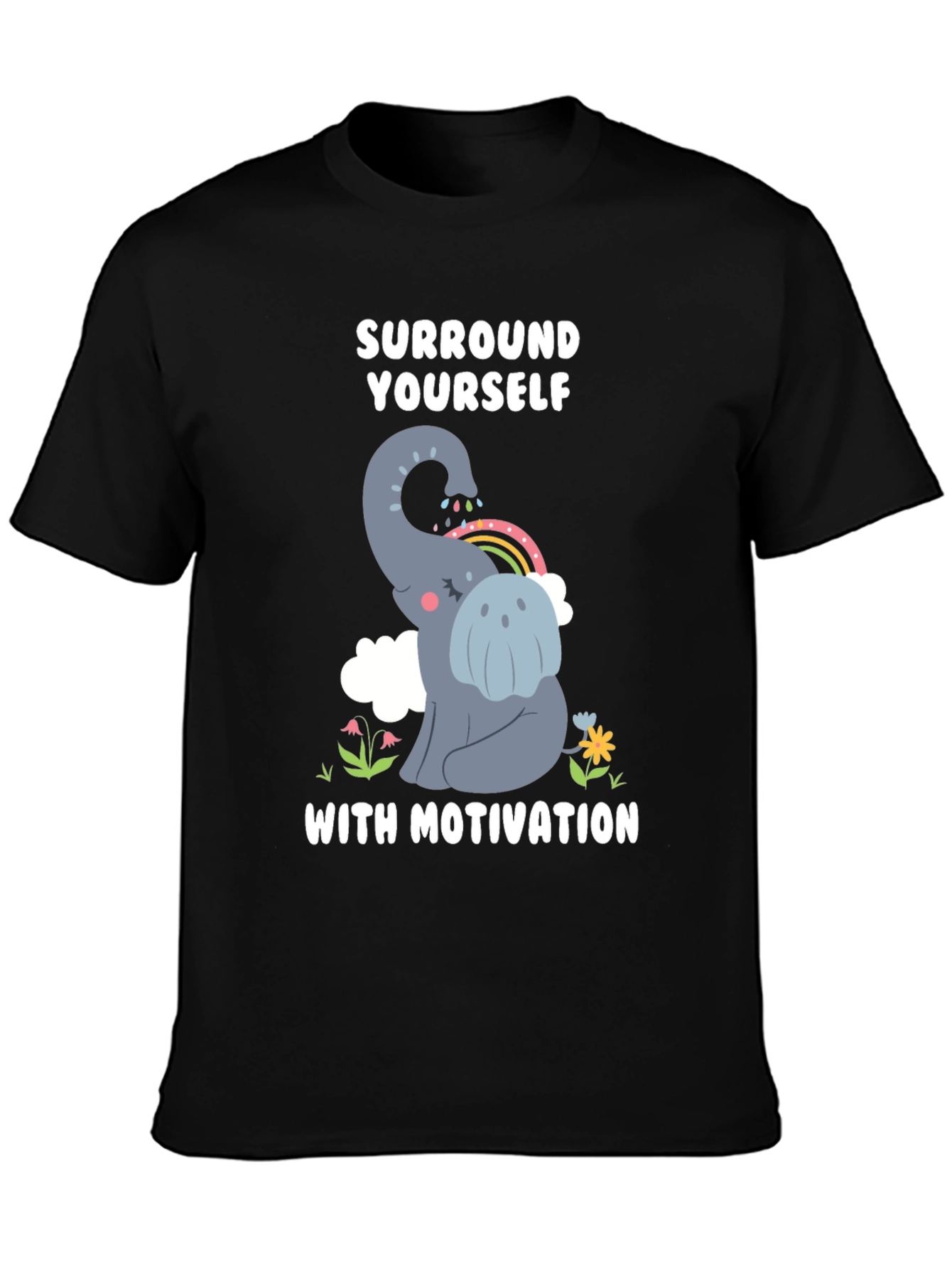Motivational Elephant Graphic T-Shirt