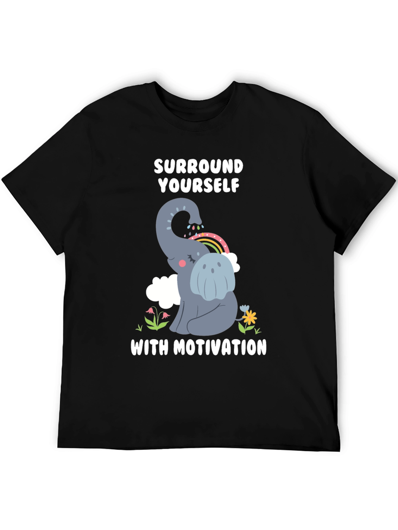 Motivational Elephant Graphic T-Shirt