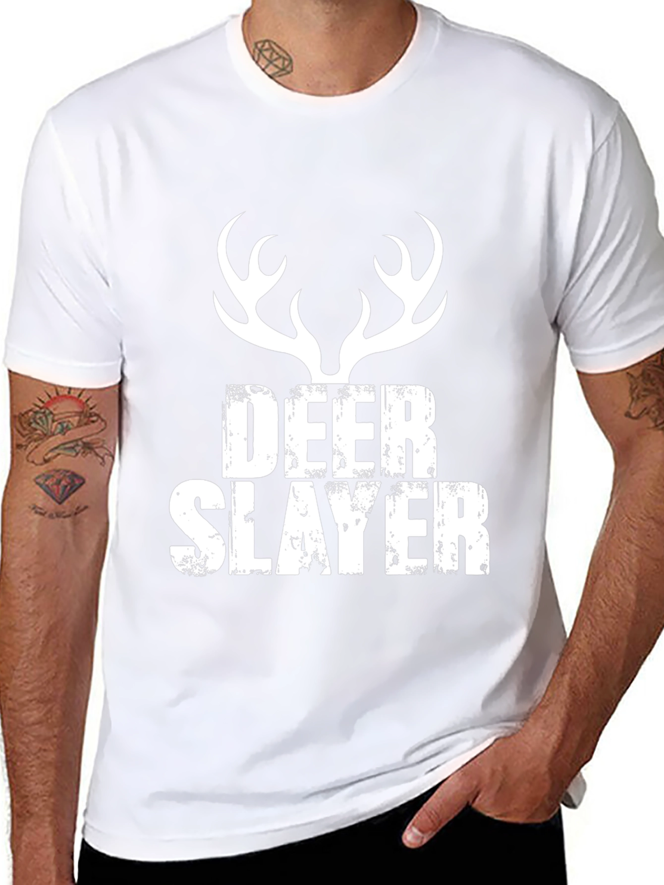 Deer Slayer Graphic T-Shirt - Hunting Tee