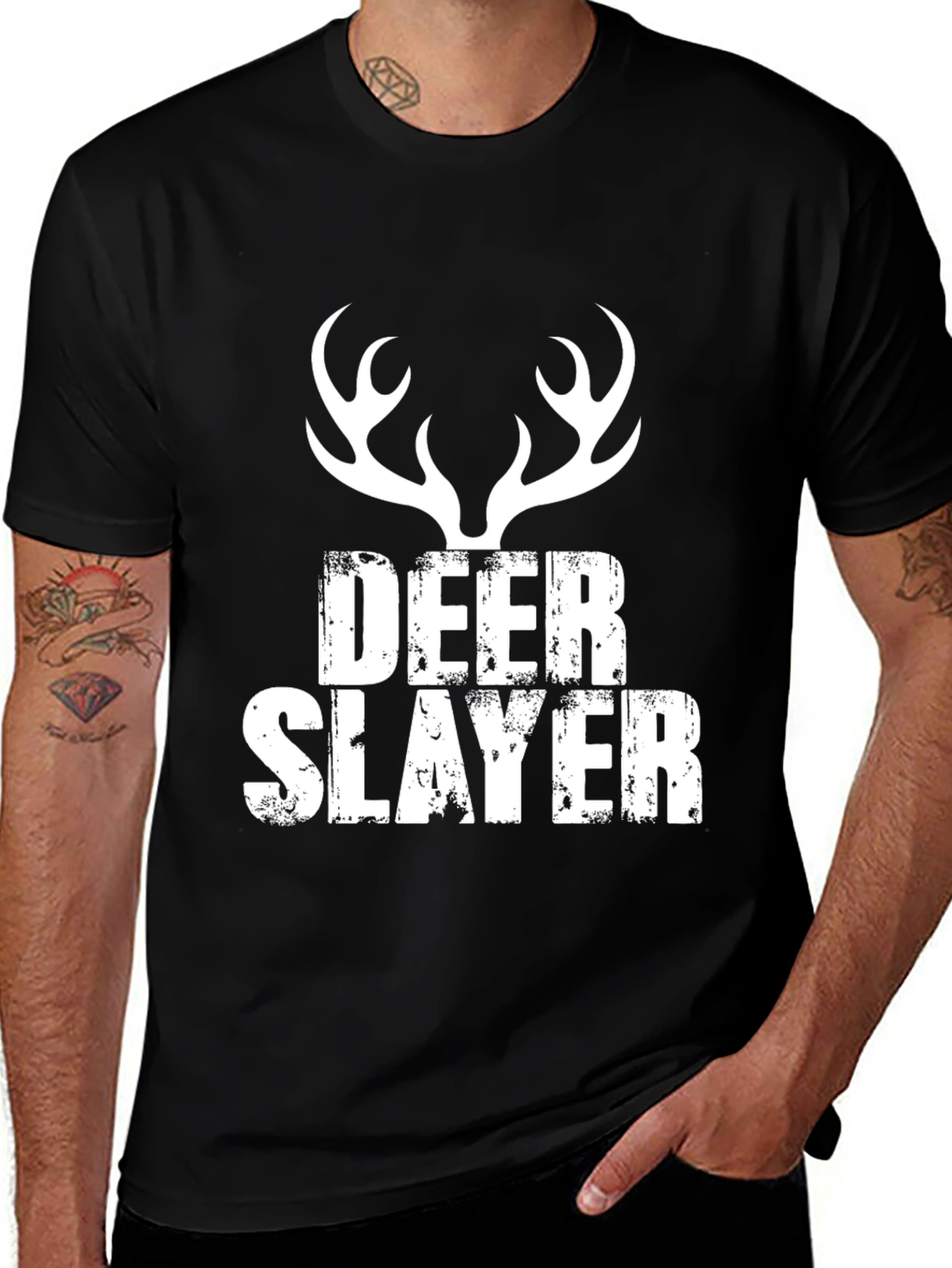 Deer Slayer Graphic T-Shirt - Hunting Tee