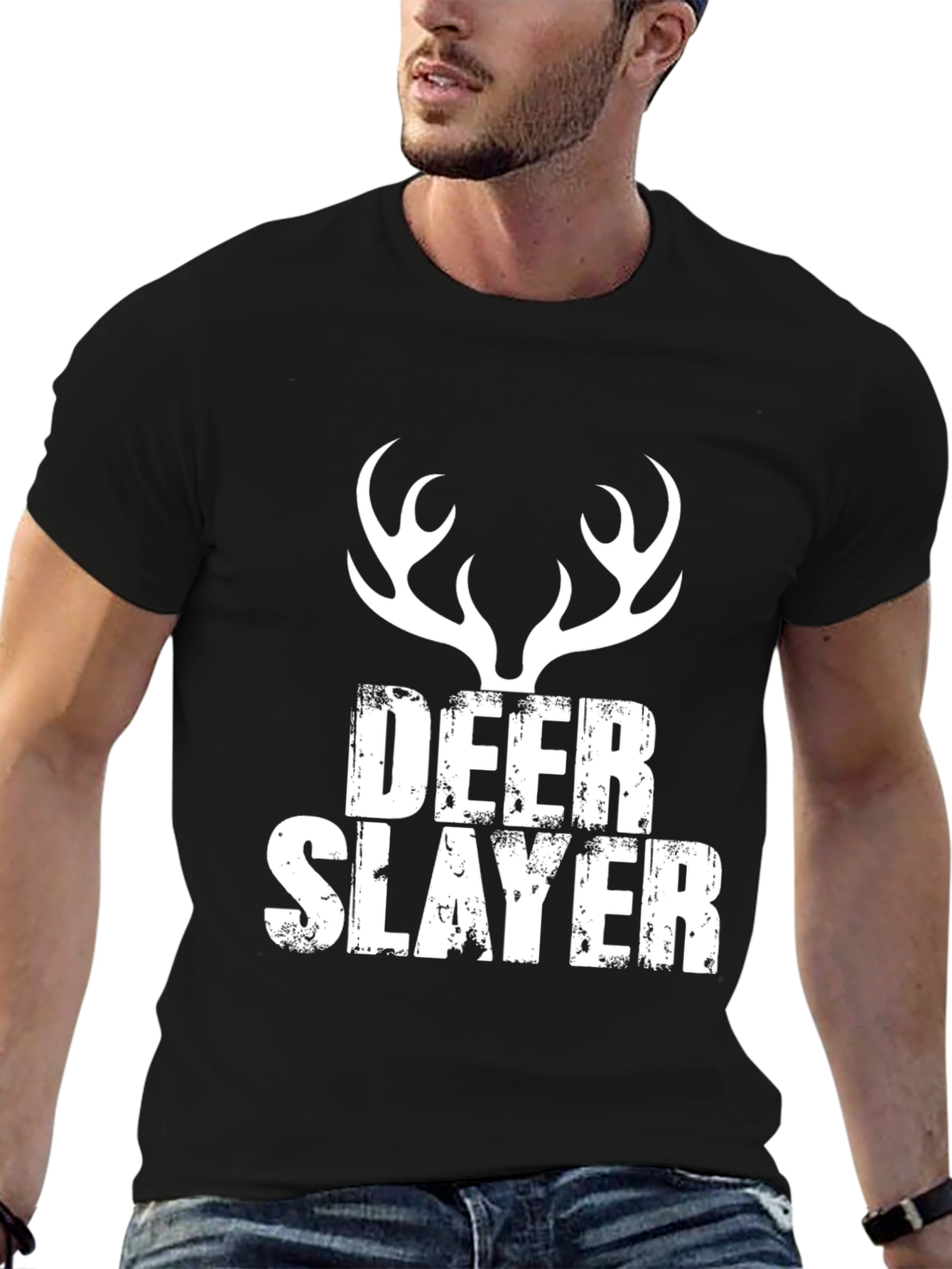 Deer Slayer Graphic T-Shirt - Hunting Tee
