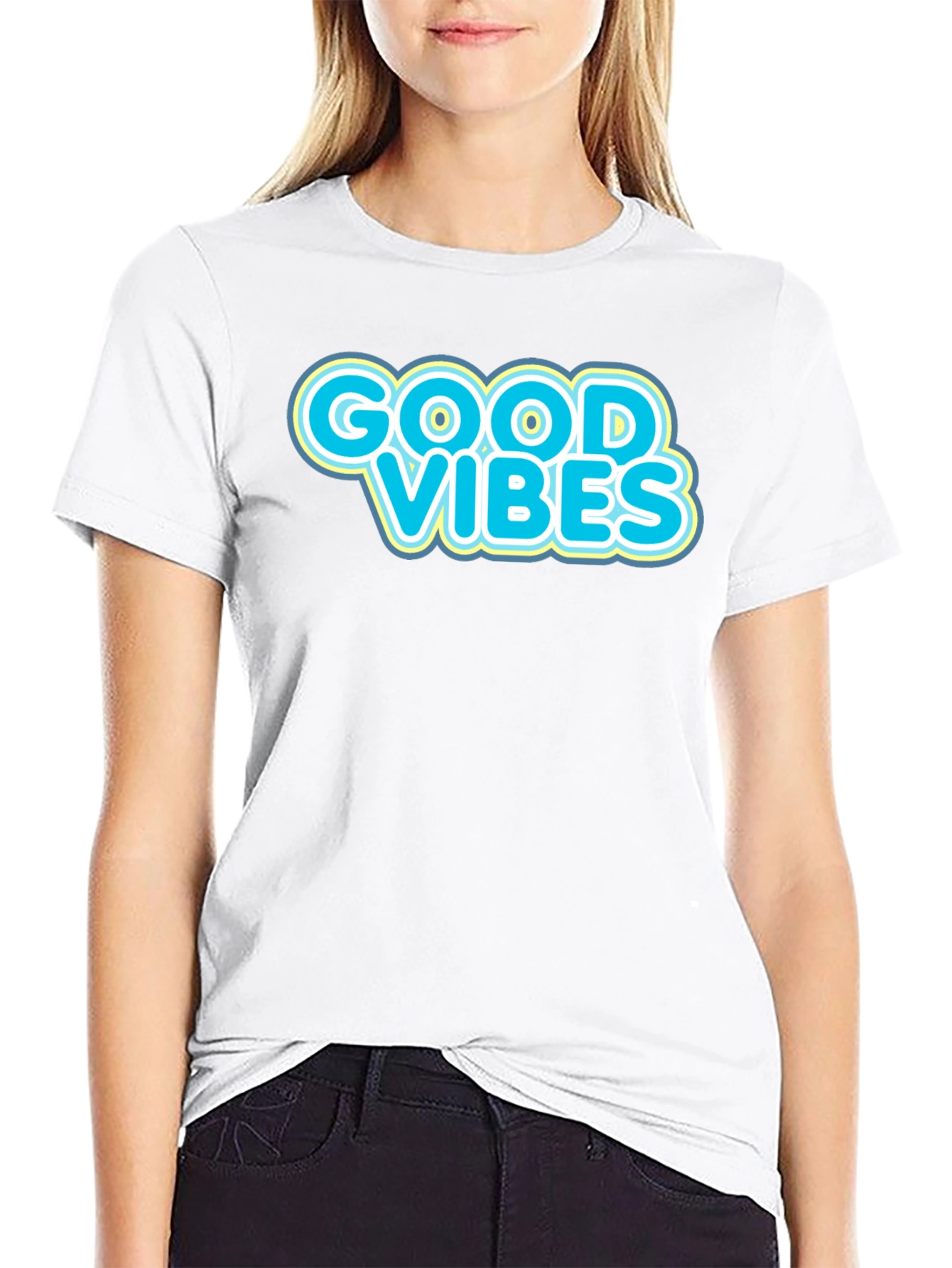 Good Vibes Graphic Tee - Black