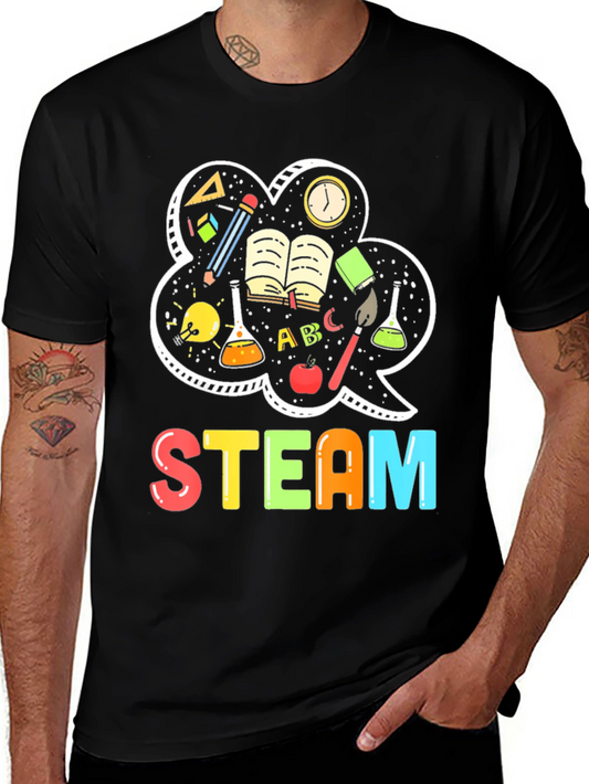 STEAM Education T-Shirt - Science Tech Engineering Art Math Tee