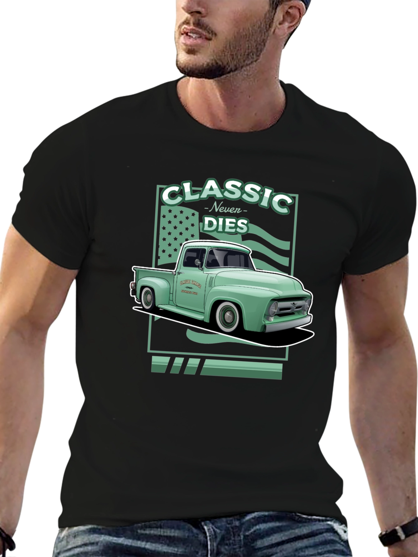 Classic Never Dies Truck Graphic Tee