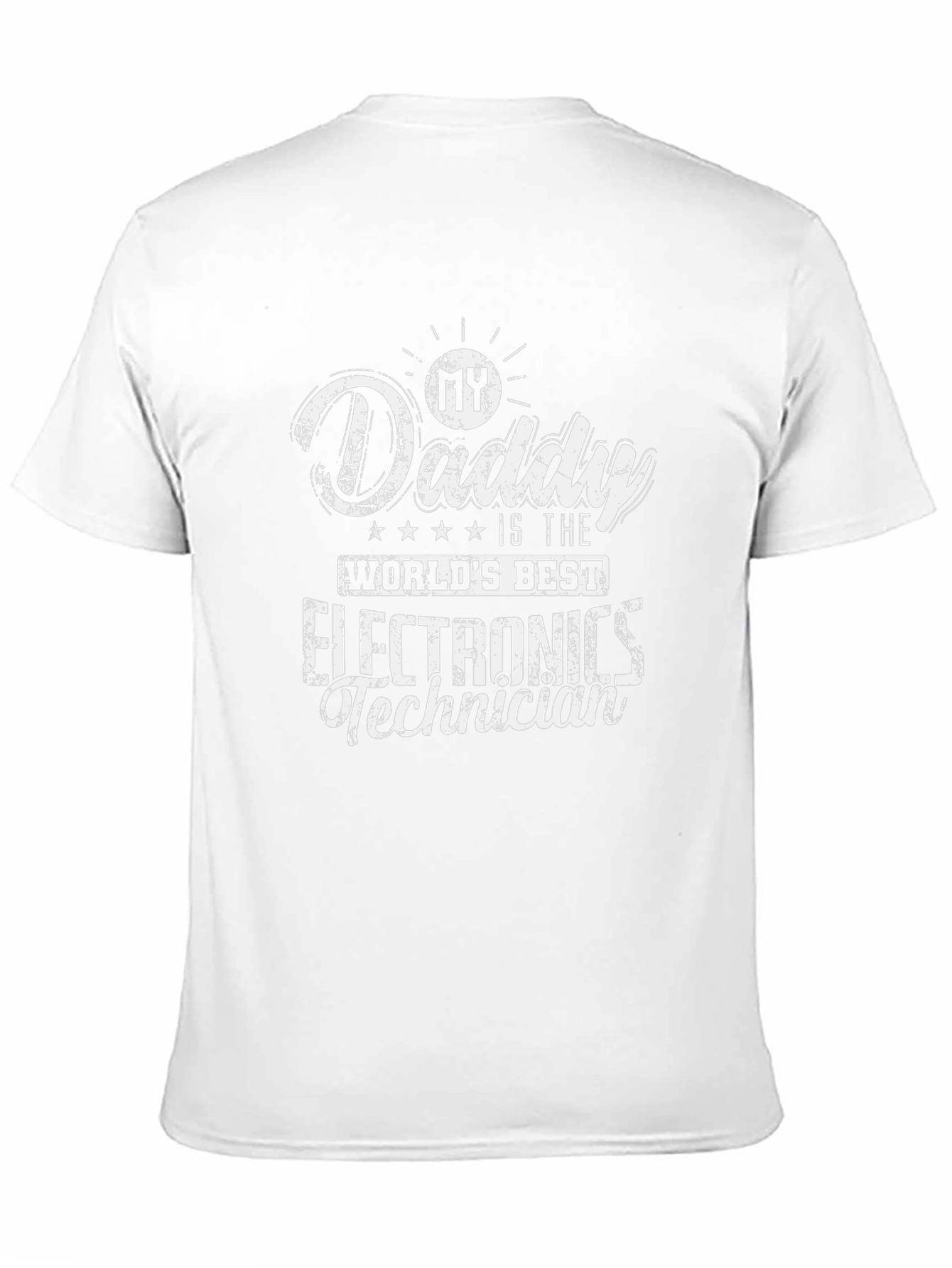 My Daddy Worlds Best Electronics Technician Black T-Shirt
