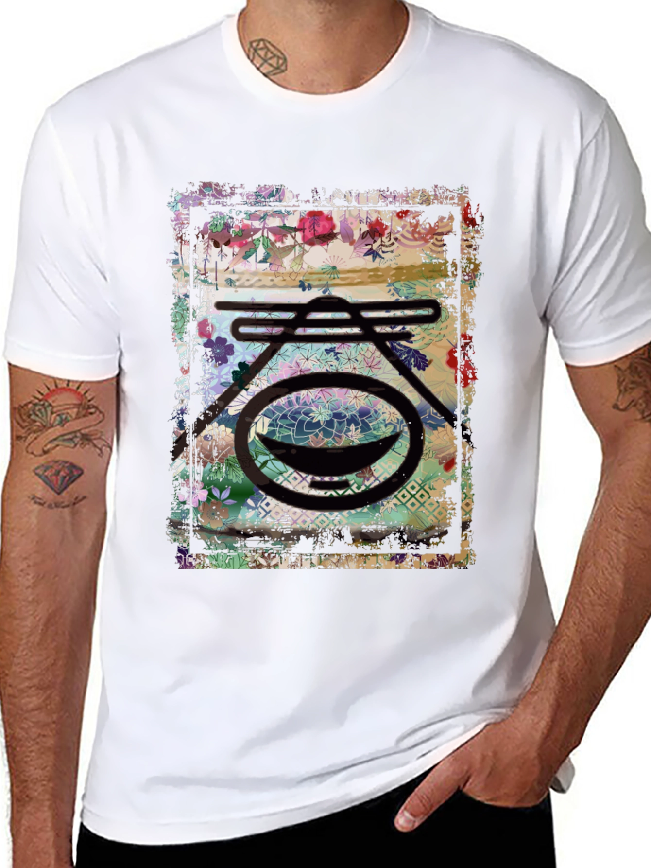 Floral Graphic Print Tee