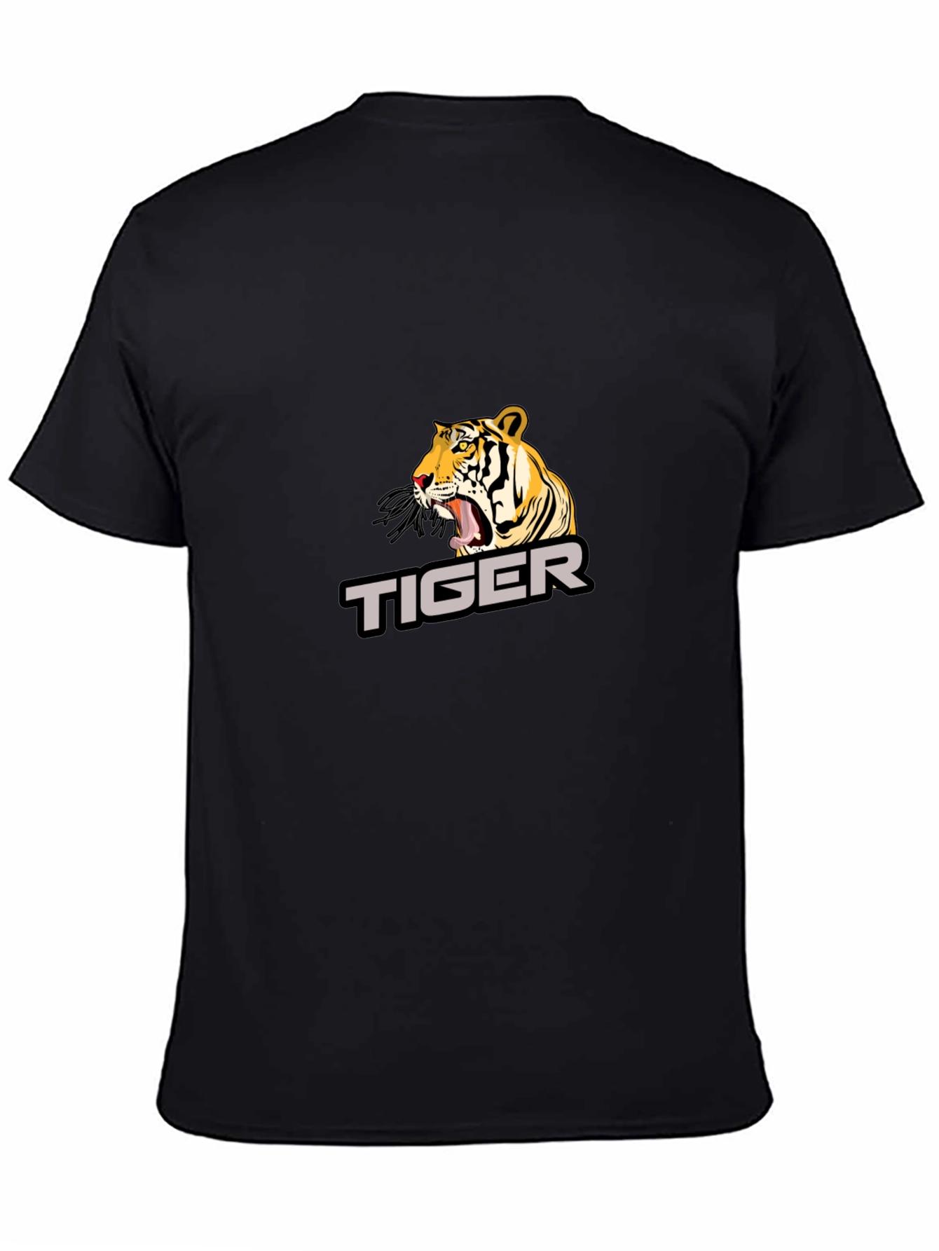 Cool Tiger Graphic Black T-Shirt