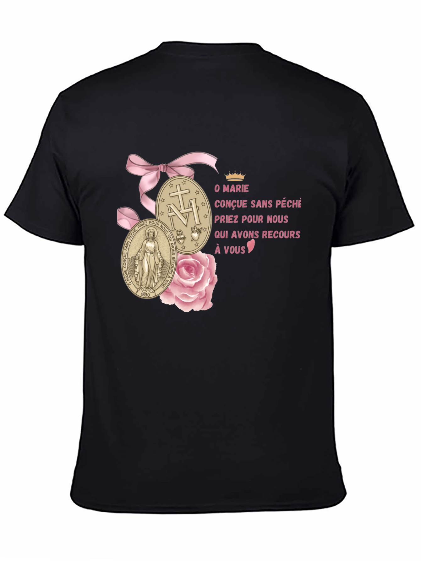 O Marie Tee - Religious Graphic T-Shirt