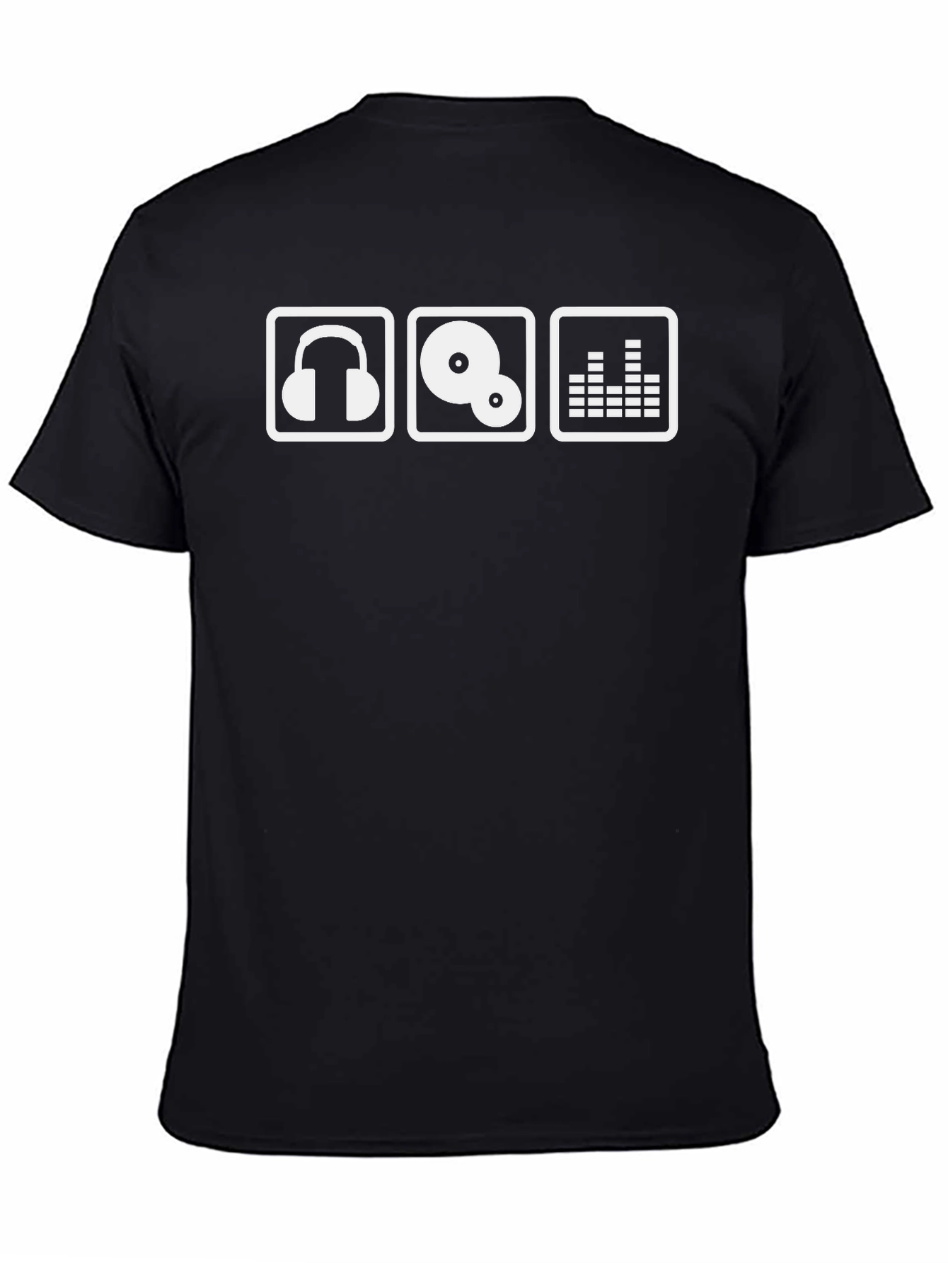 DJ Music T-Shirt - Headphones Vinyl Equalizer