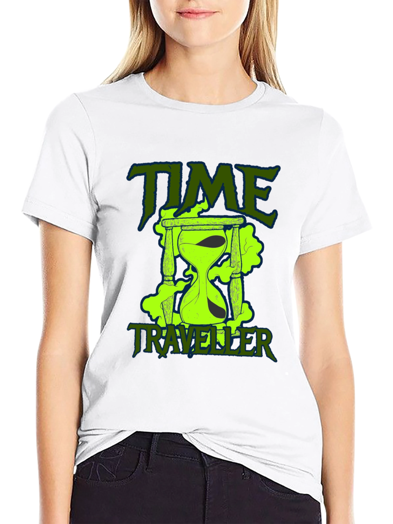 Time Traveler Graphic T-Shirt - Classic Black Tee
