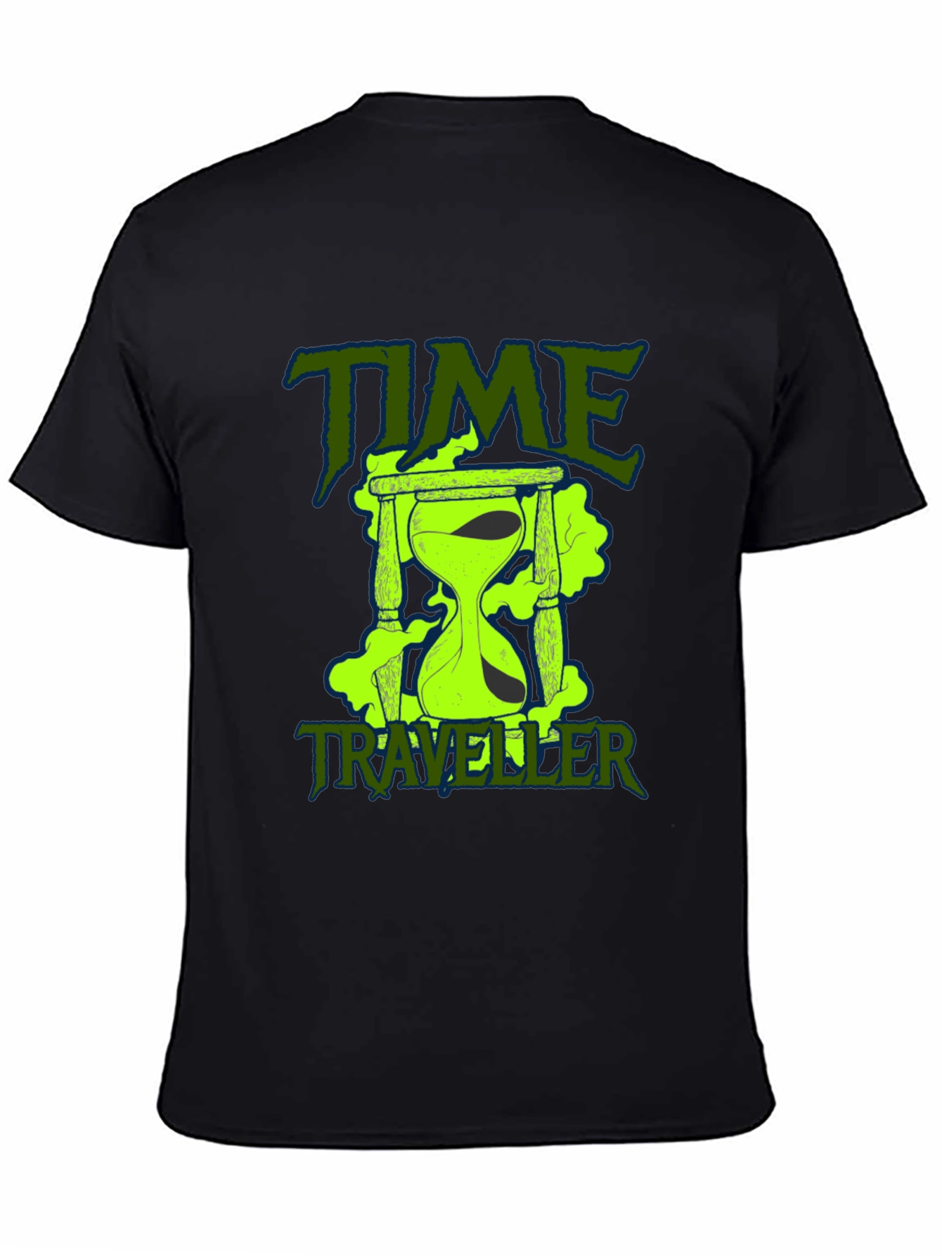 Time Traveler Graphic T-Shirt - Classic Black Tee