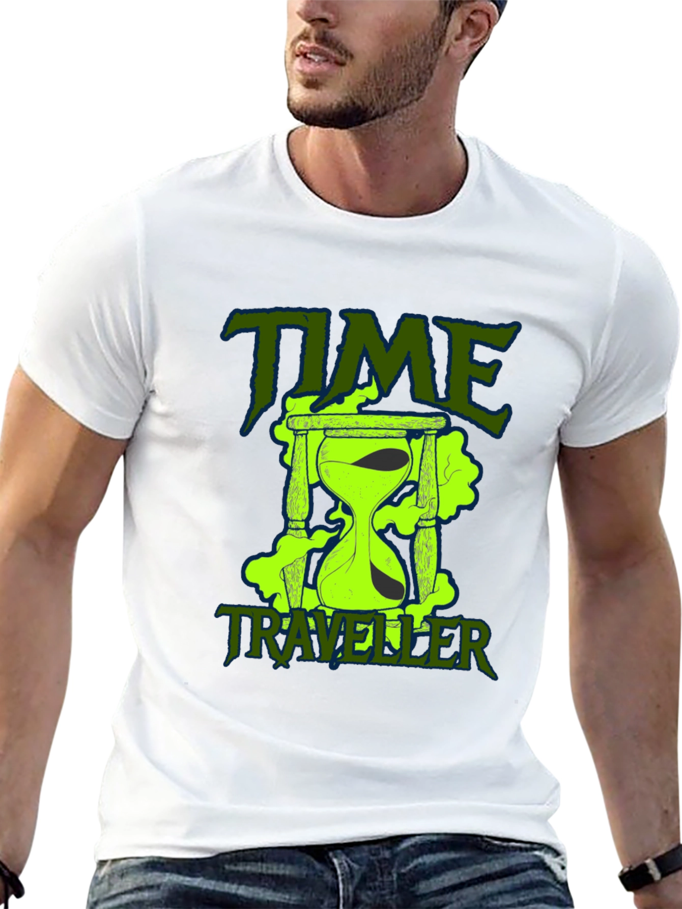 Time Traveler Graphic T-Shirt - Classic Black Tee