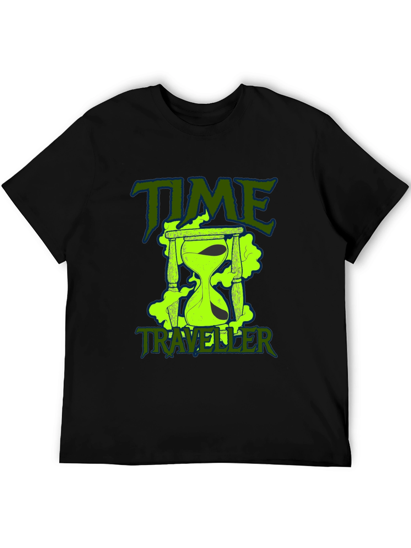 Time Traveler Graphic T-Shirt - Classic Black Tee