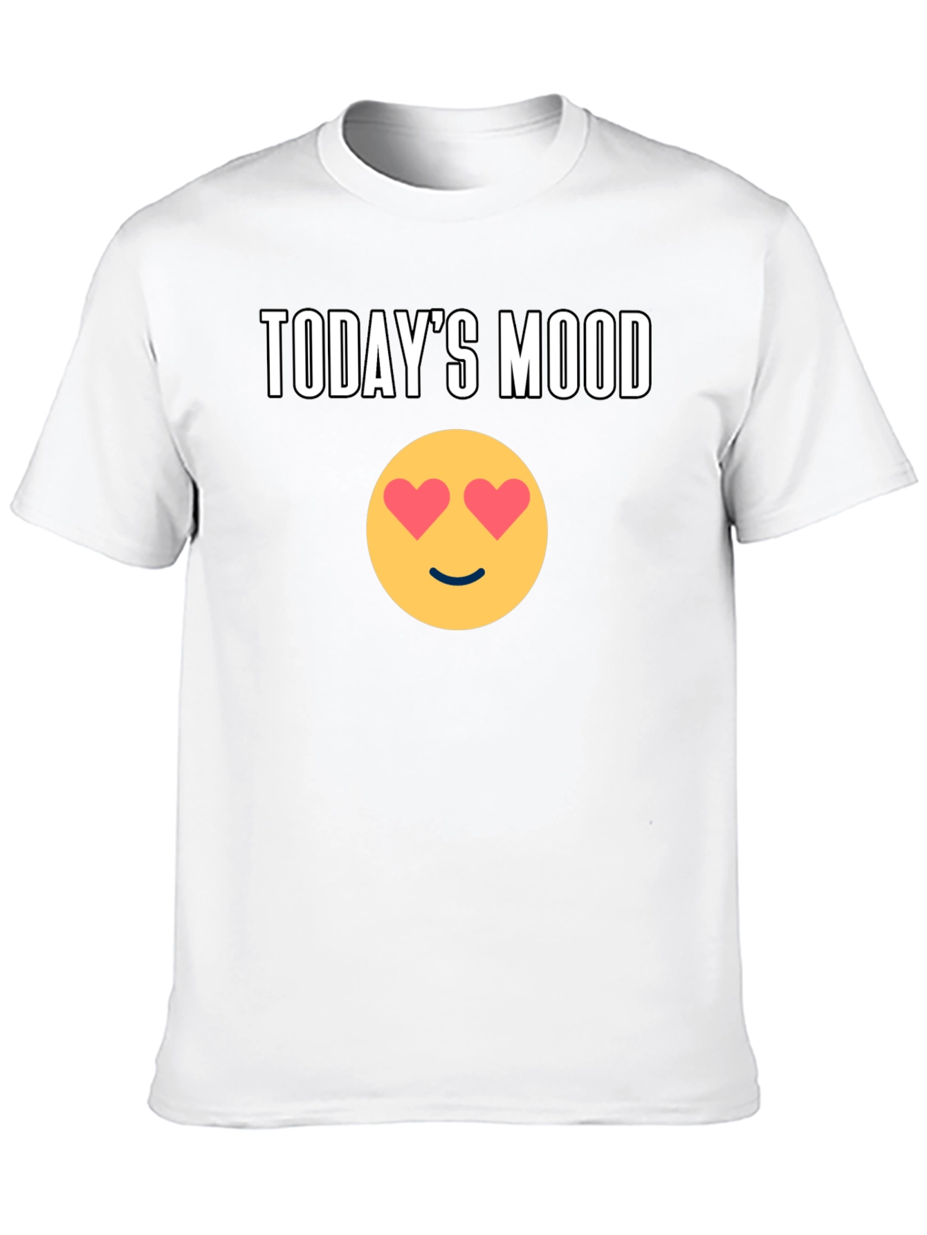 Todays Mood Emoji Graphic Tee - Black
