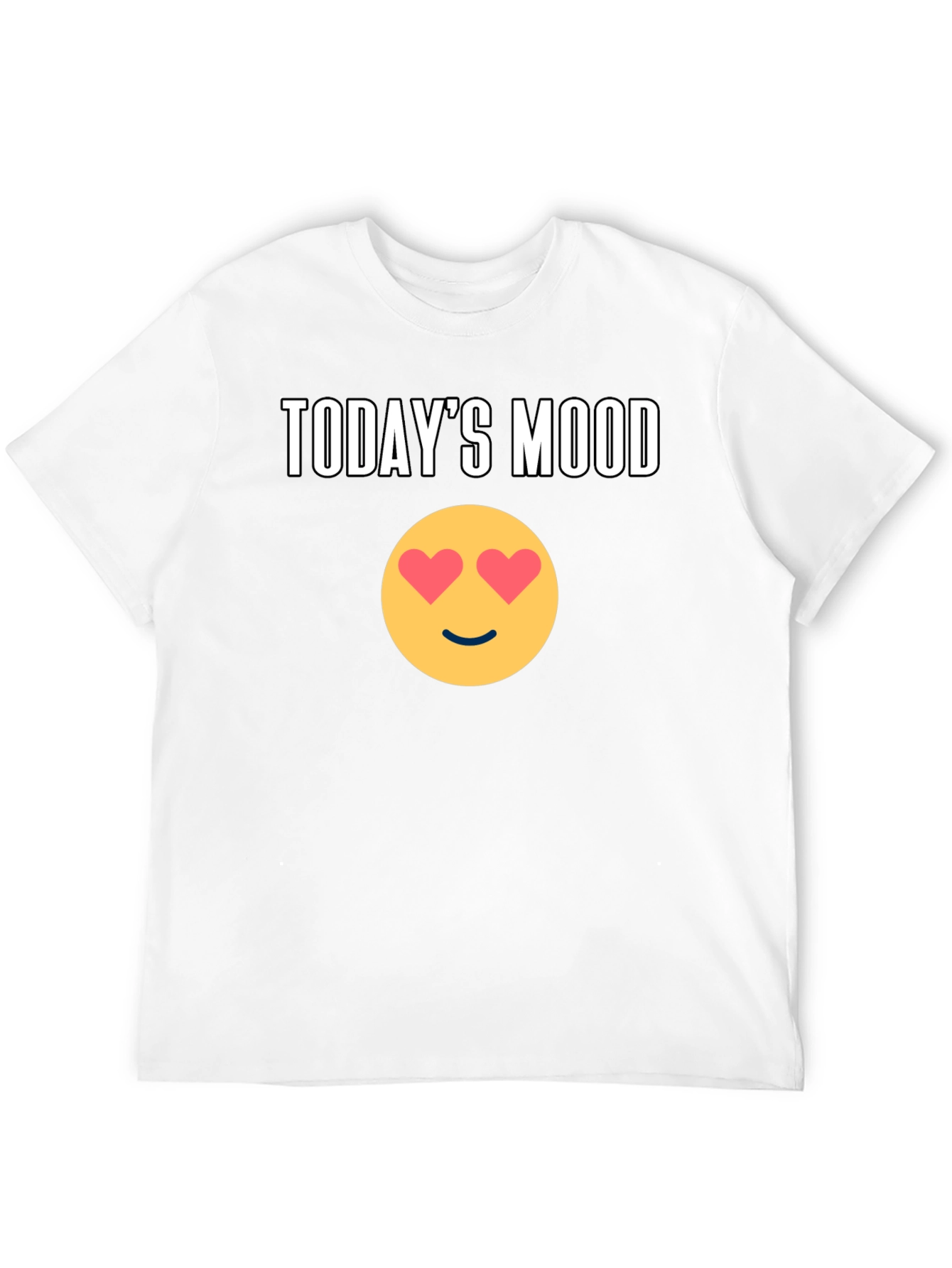 Todays Mood Emoji Graphic Tee - Black