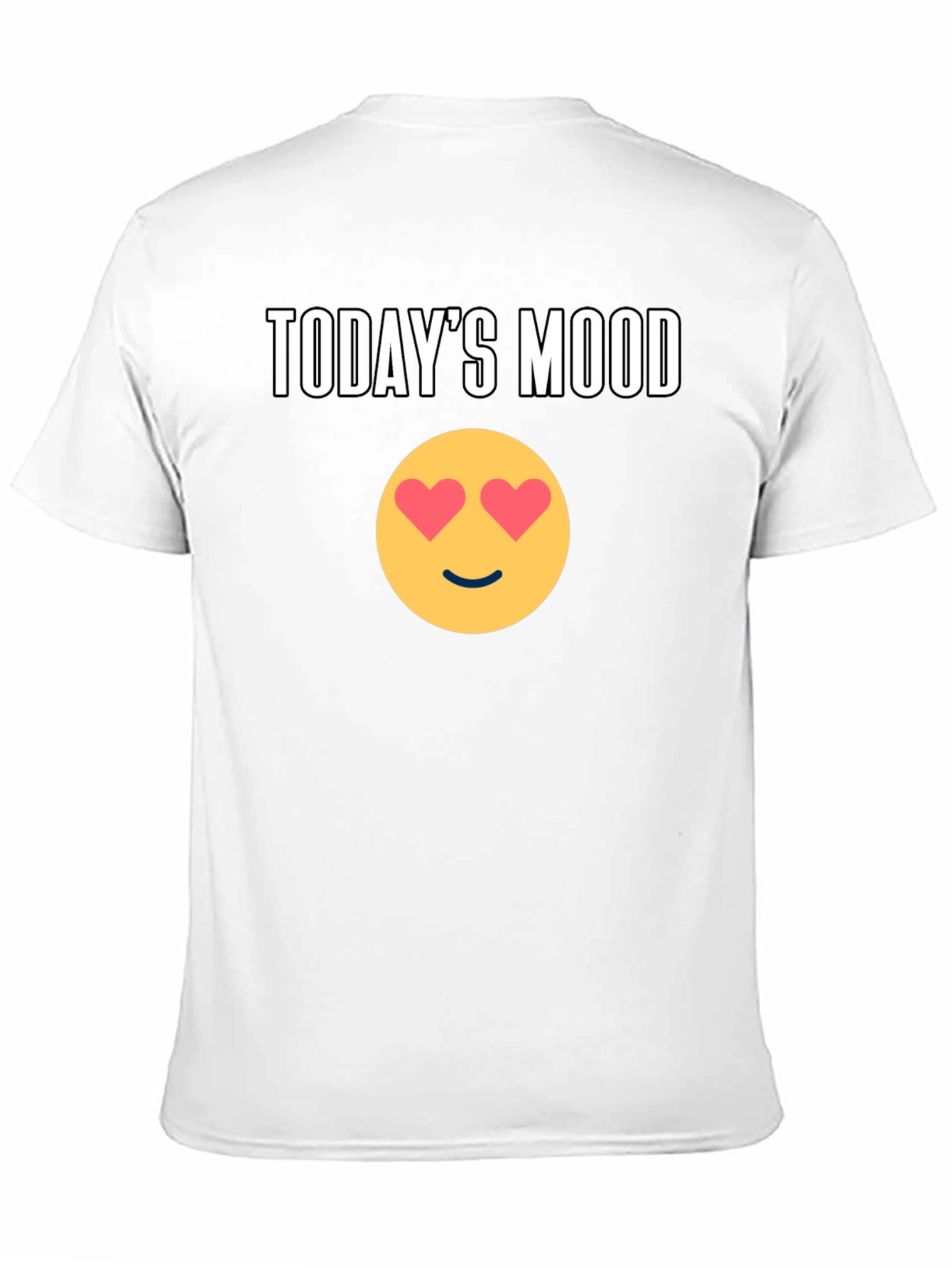 Todays Mood Emoji Graphic Tee - Black