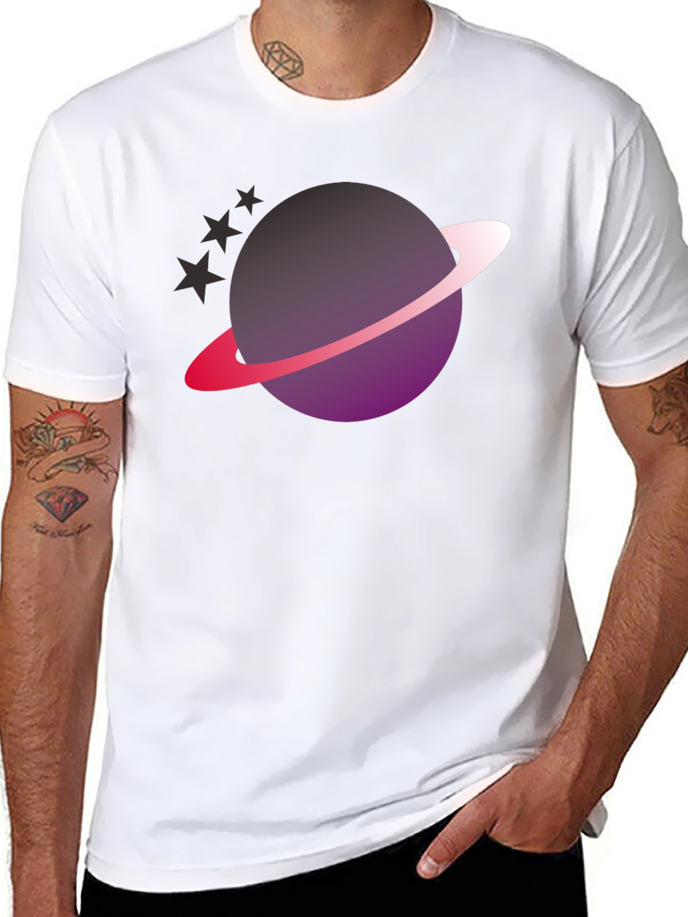 Cosmic Saturn Graphic Tee