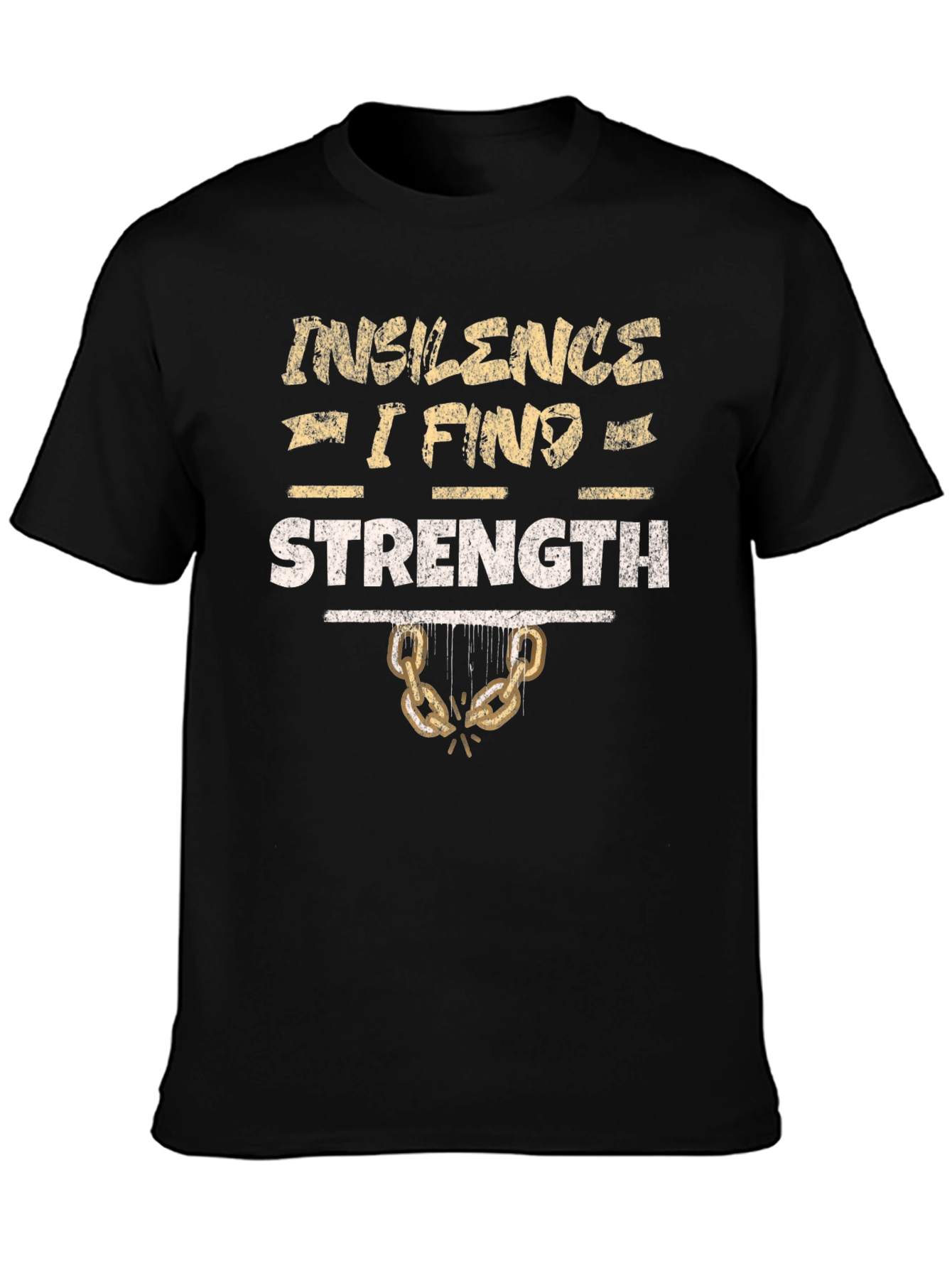 Silence Strength Graphic Tee - Gym Motivation Shirt