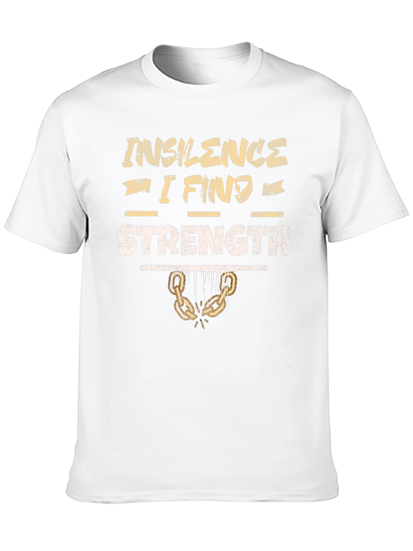 Silence Strength Graphic Tee - Gym Motivation Shirt