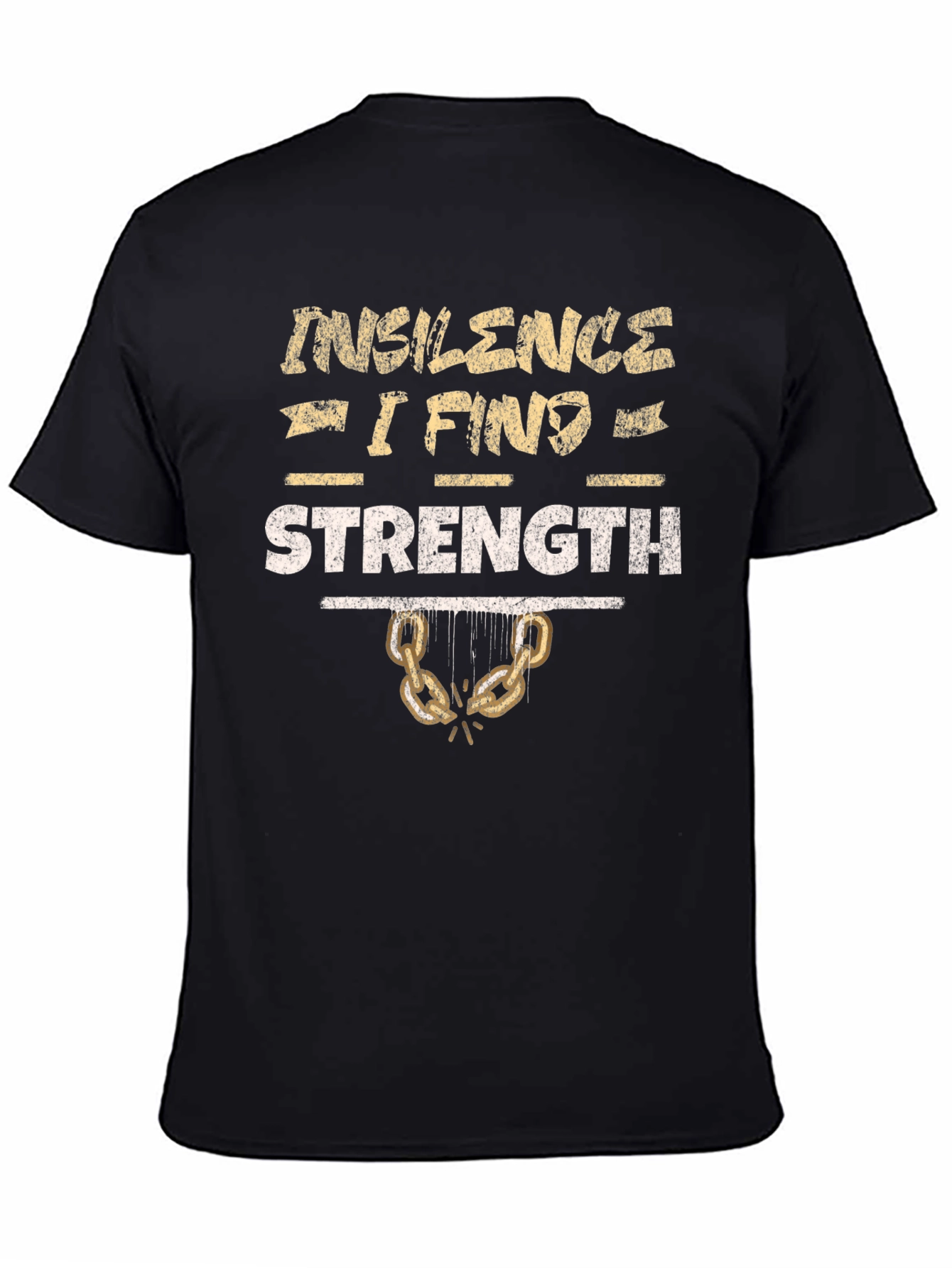Silence Strength Graphic Tee - Gym Motivation Shirt