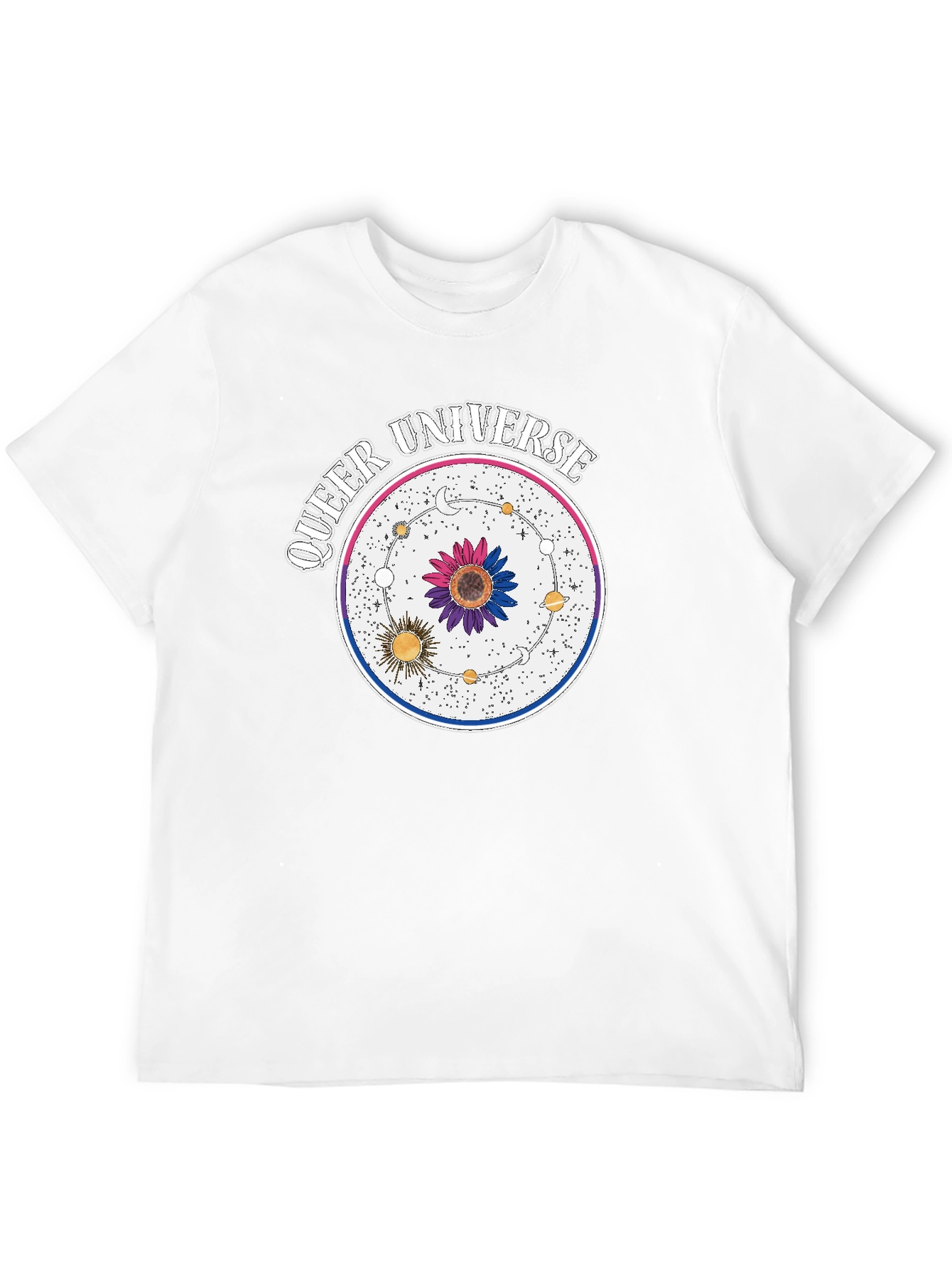 Queer Universe T-Shirt - Black Cotton Blend Graphic Tee
