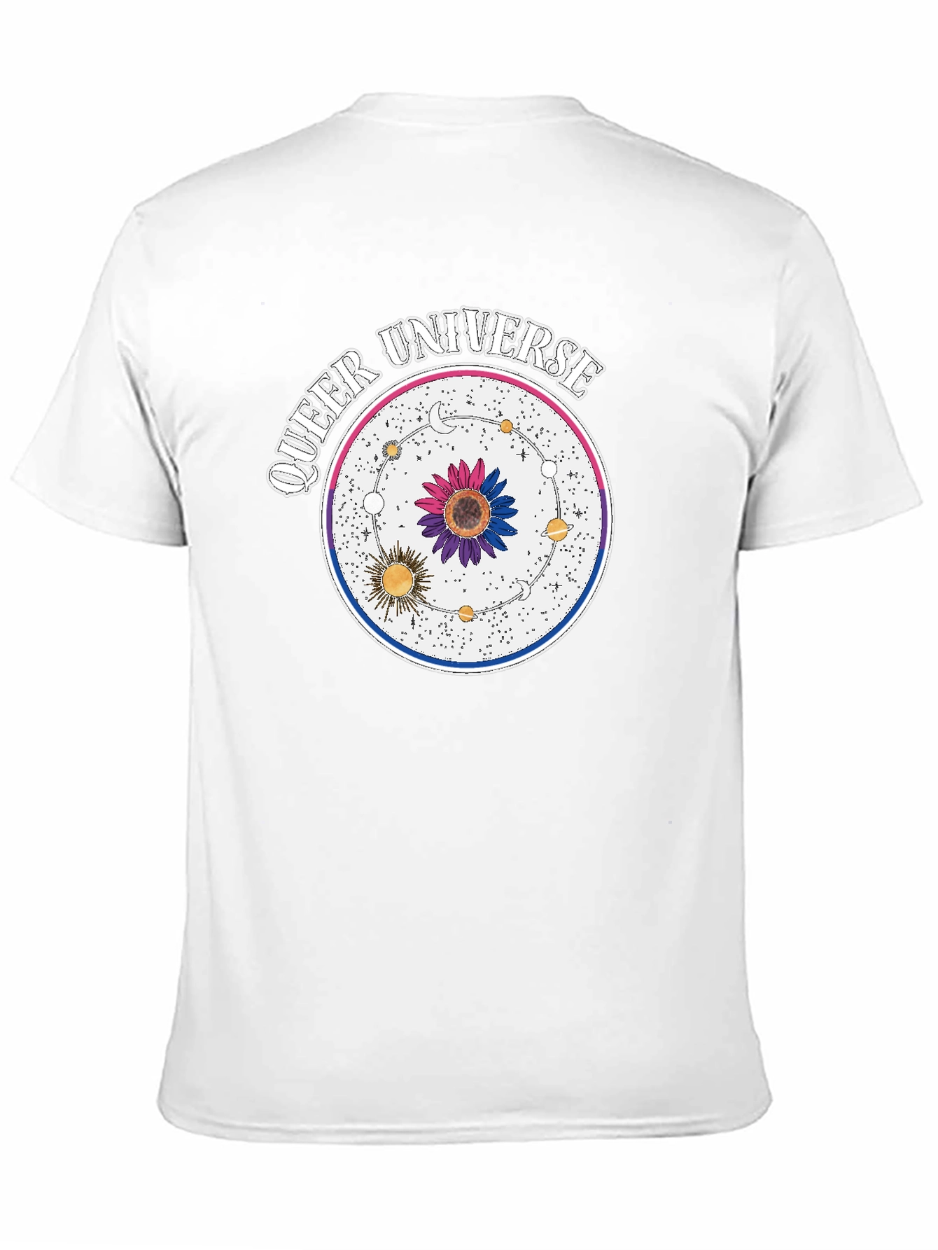 Queer Universe T-Shirt - Black Cotton Blend Graphic Tee