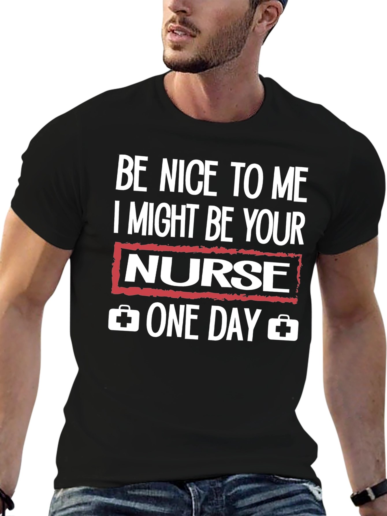 Be Nice to Me Nurse Graphic T-Shirt