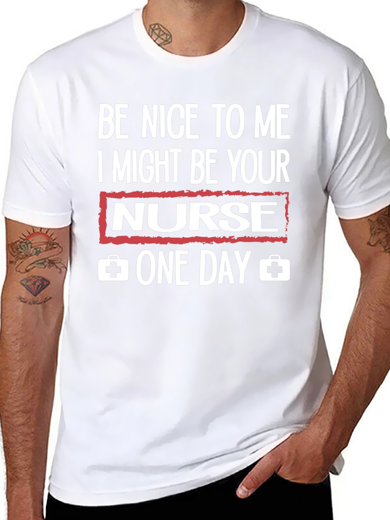 Be Nice to Me Nurse Graphic T-Shirt