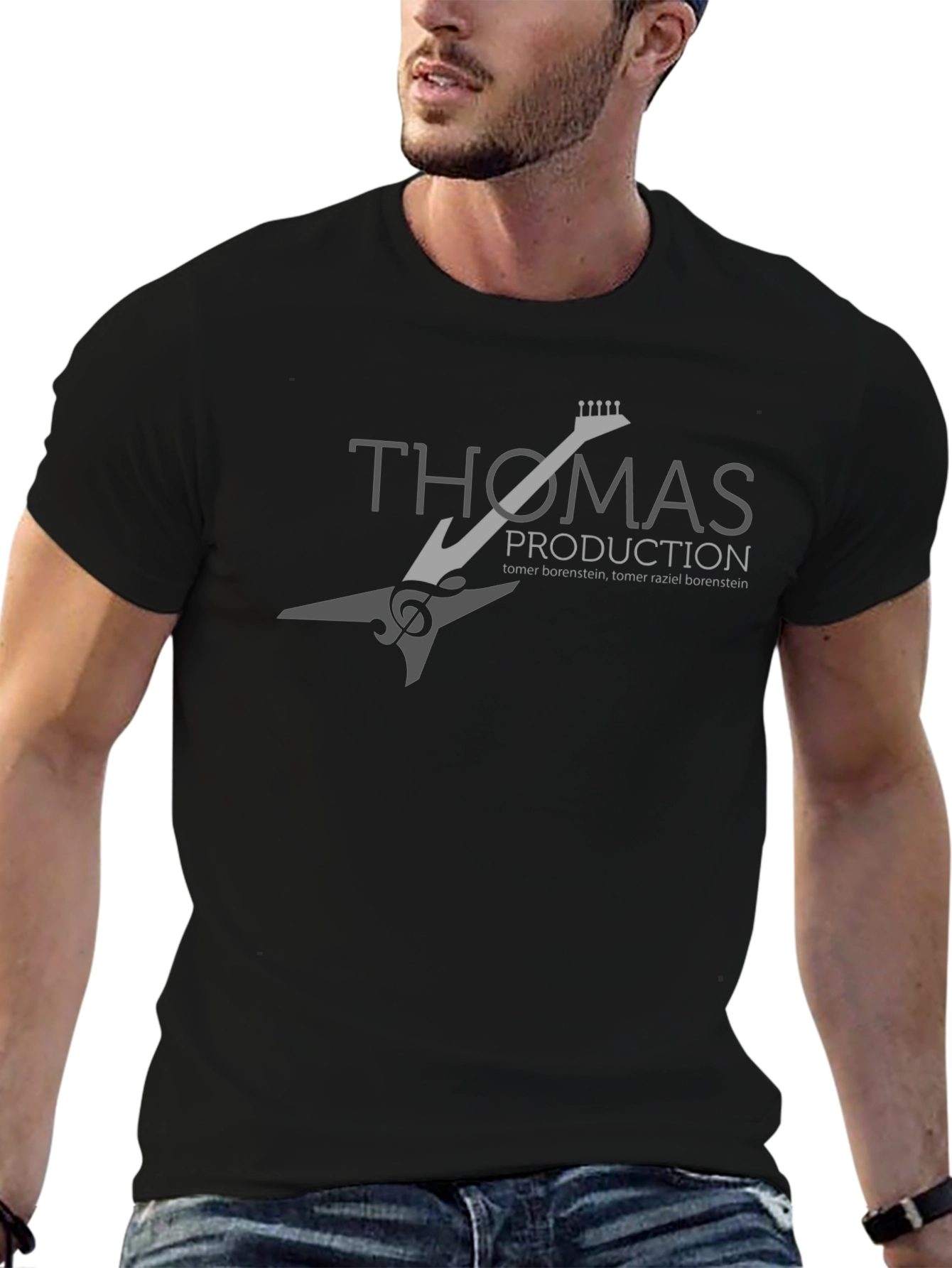 Thomas Production Guitar Graphic Tee