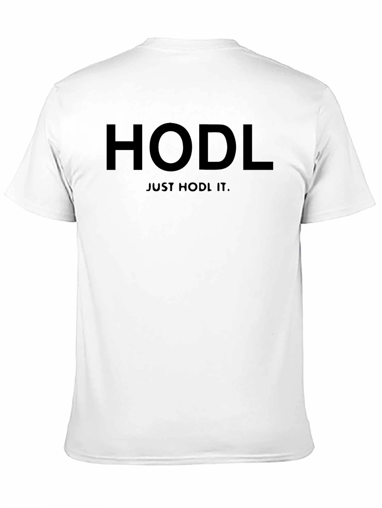 HODL Just HODL It. Black Crypto T-Shirt