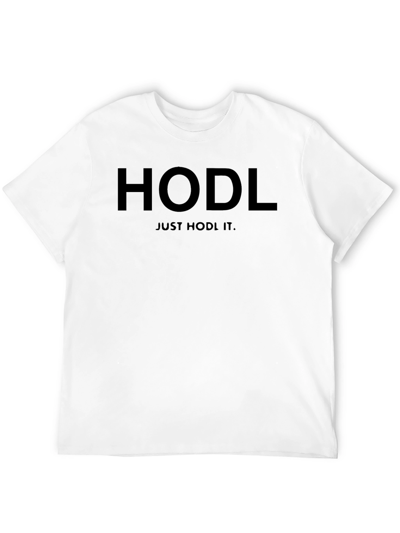 HODL Just HODL It. Black Crypto T-Shirt