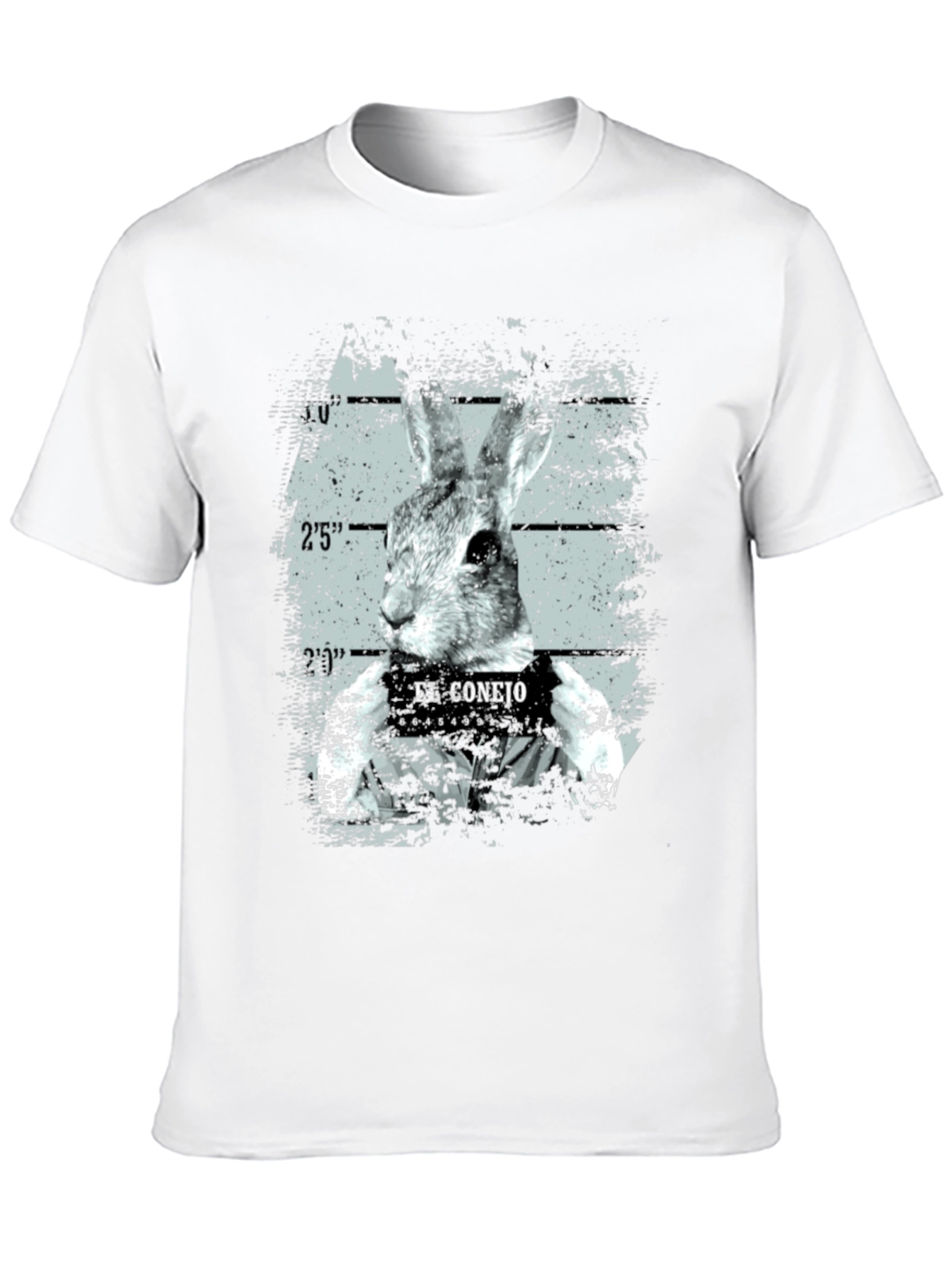 El Conejo Mugshot T-Shirt - Funny Rabbit Graphic Tee