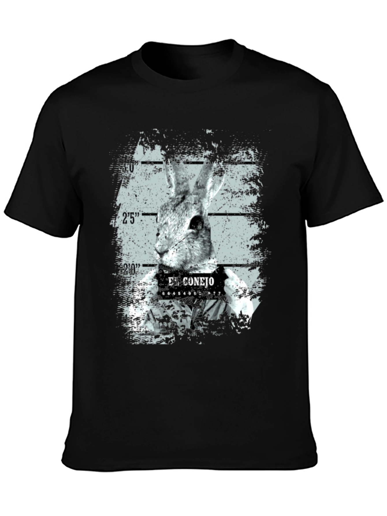 El Conejo Mugshot T-Shirt - Funny Rabbit Graphic Tee