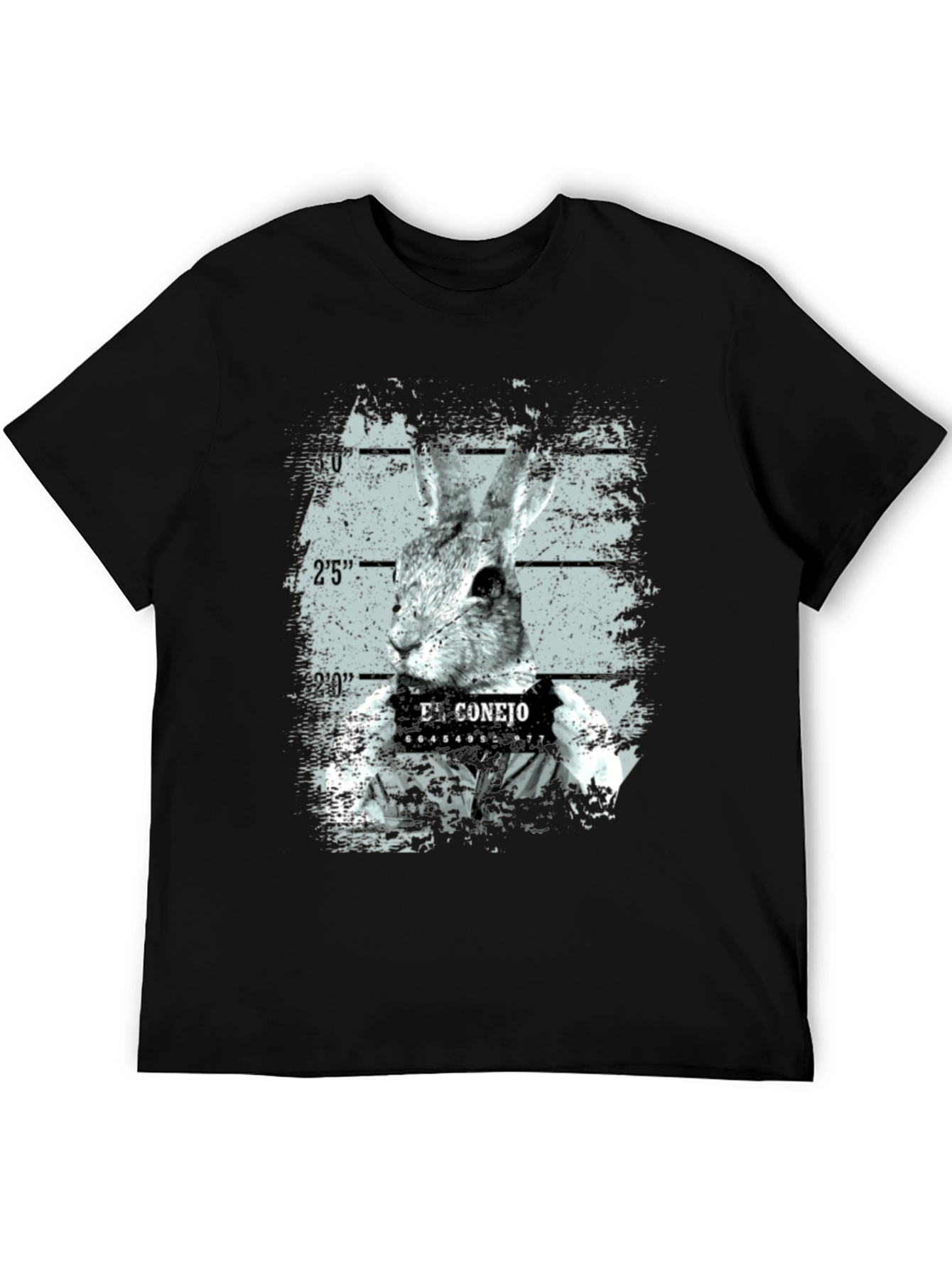 El Conejo Mugshot T-Shirt - Funny Rabbit Graphic Tee