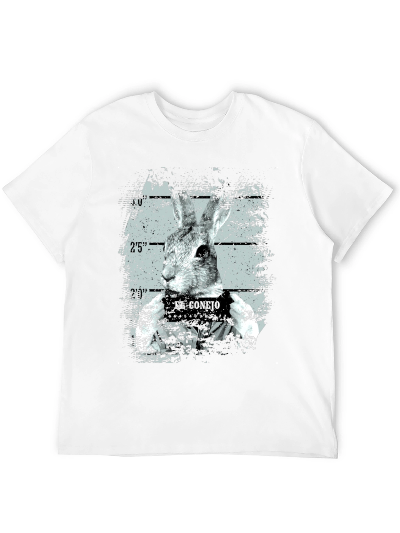 El Conejo Mugshot T-Shirt - Funny Rabbit Graphic Tee