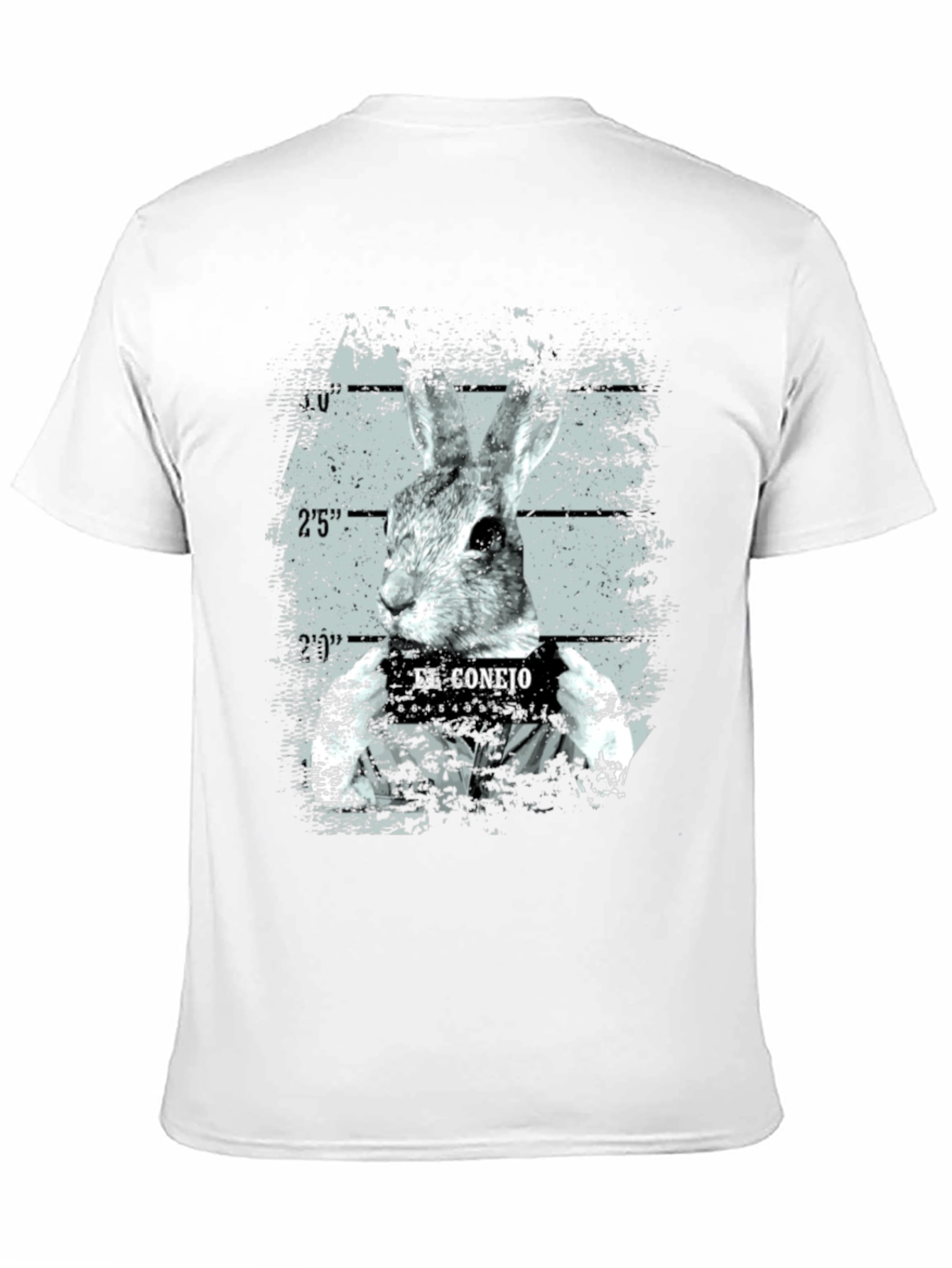 El Conejo Mugshot T-Shirt - Funny Rabbit Graphic Tee