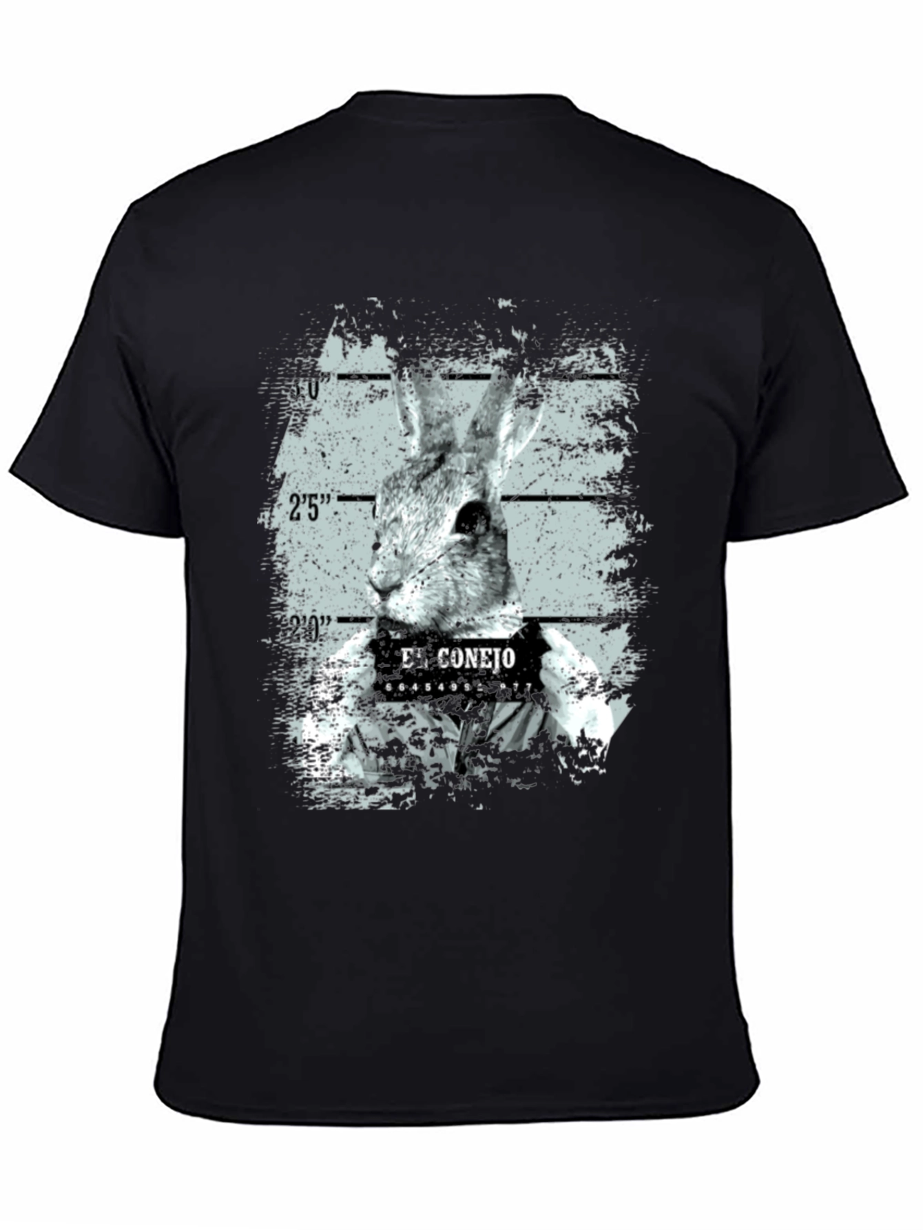 El Conejo Mugshot T-Shirt - Funny Rabbit Graphic Tee