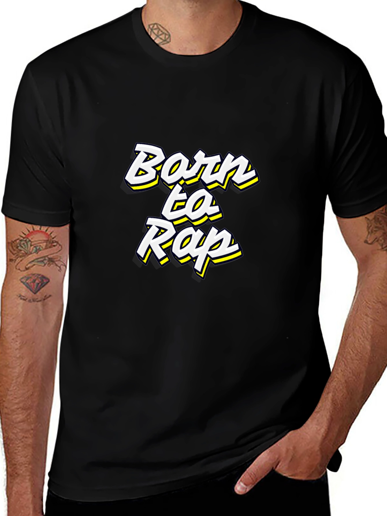 Born to Rap T-Shirt - Black Graphic Tee