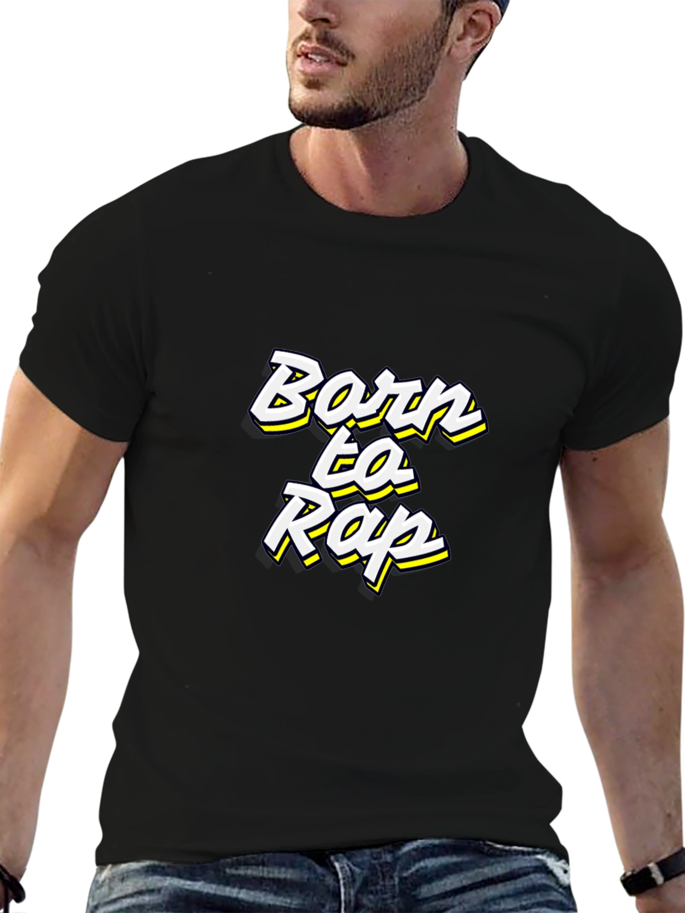 Born to Rap T-Shirt - Black Graphic Tee